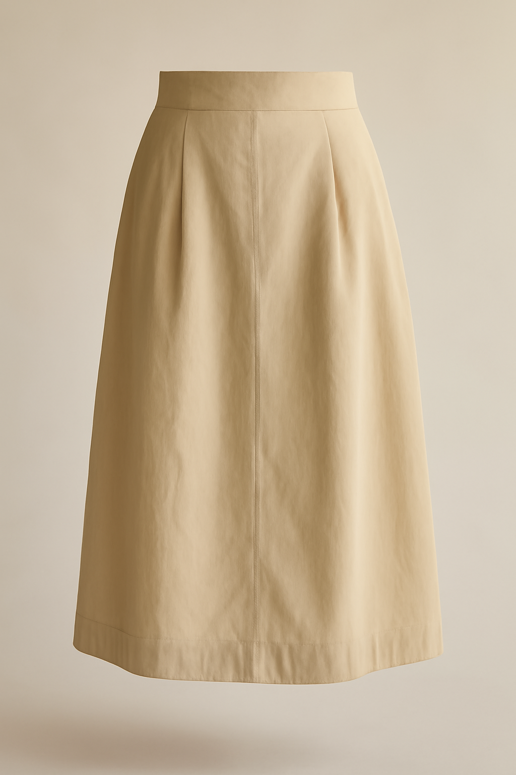 Ericeira High-Waisted Cotton Midi Skirt