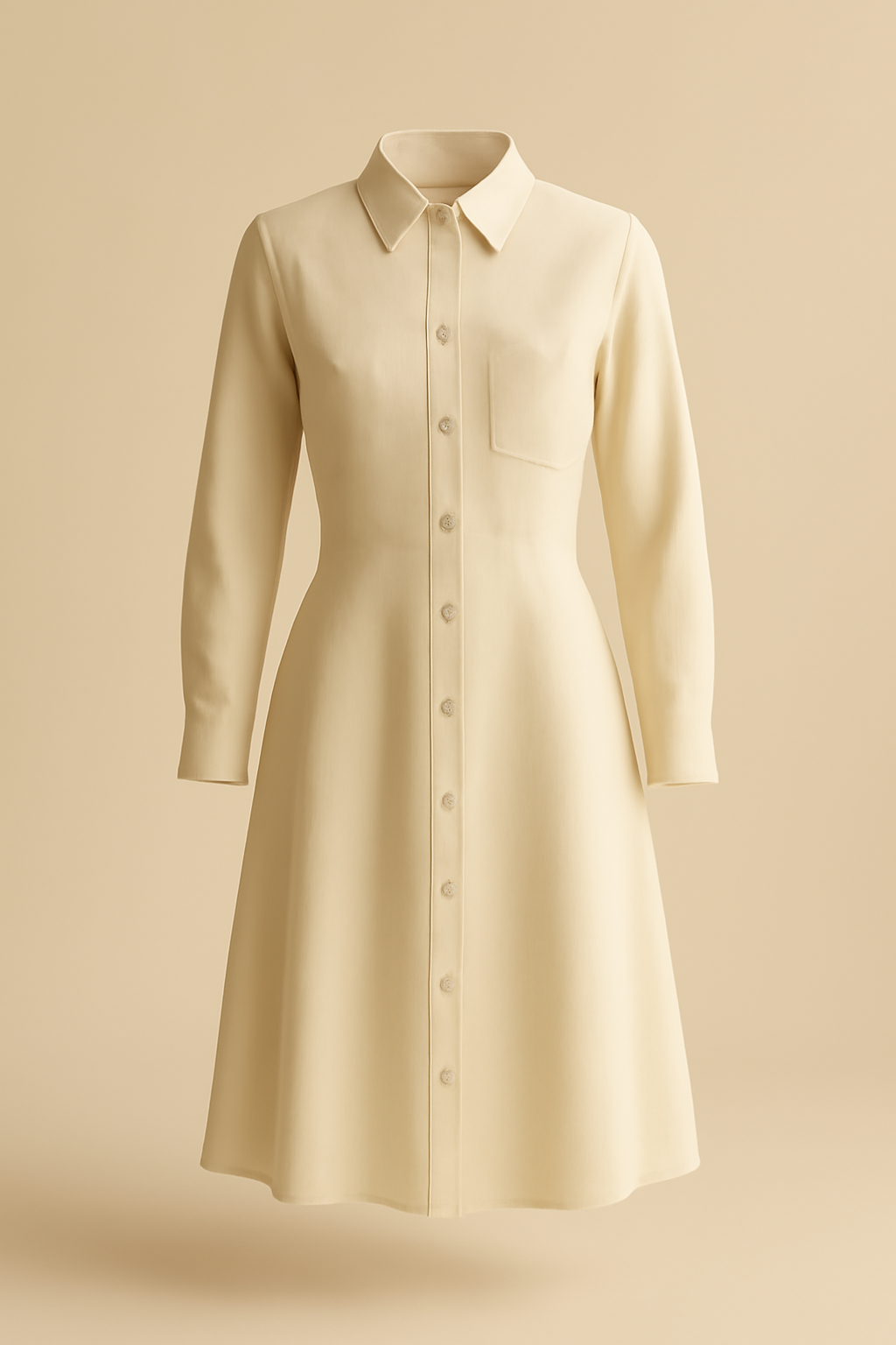 Ericeira Square-Neck Linen Shirt Dress