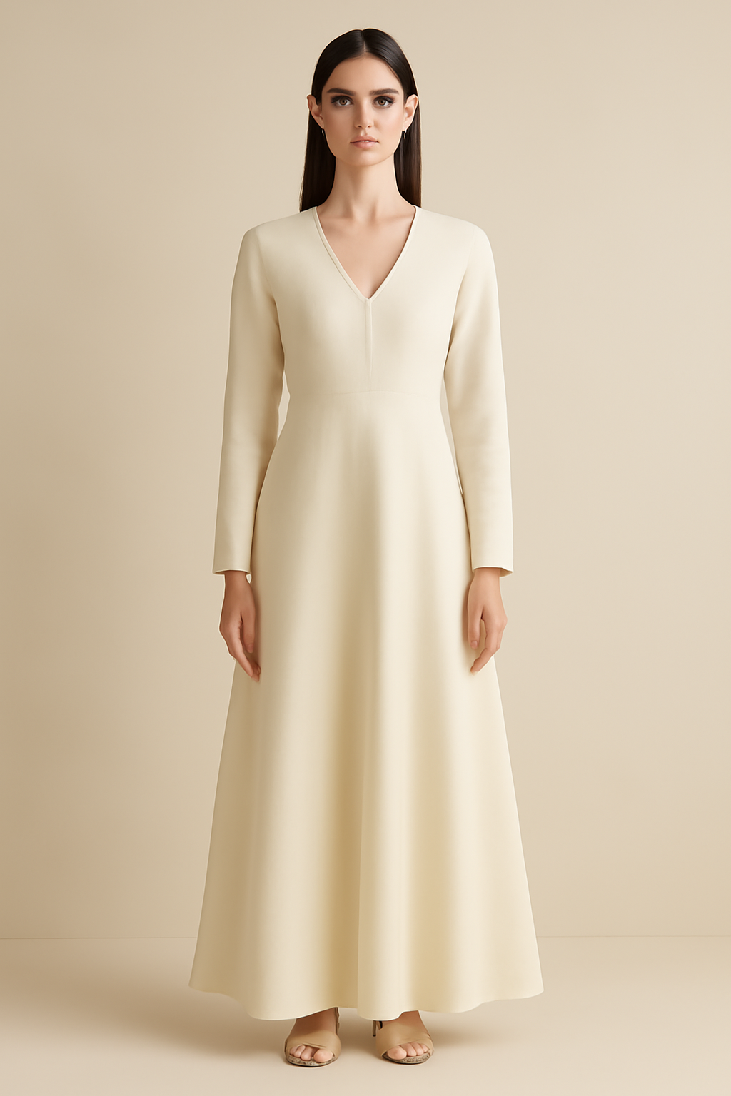 Ericeira V-Neck Organic Maxi Dress