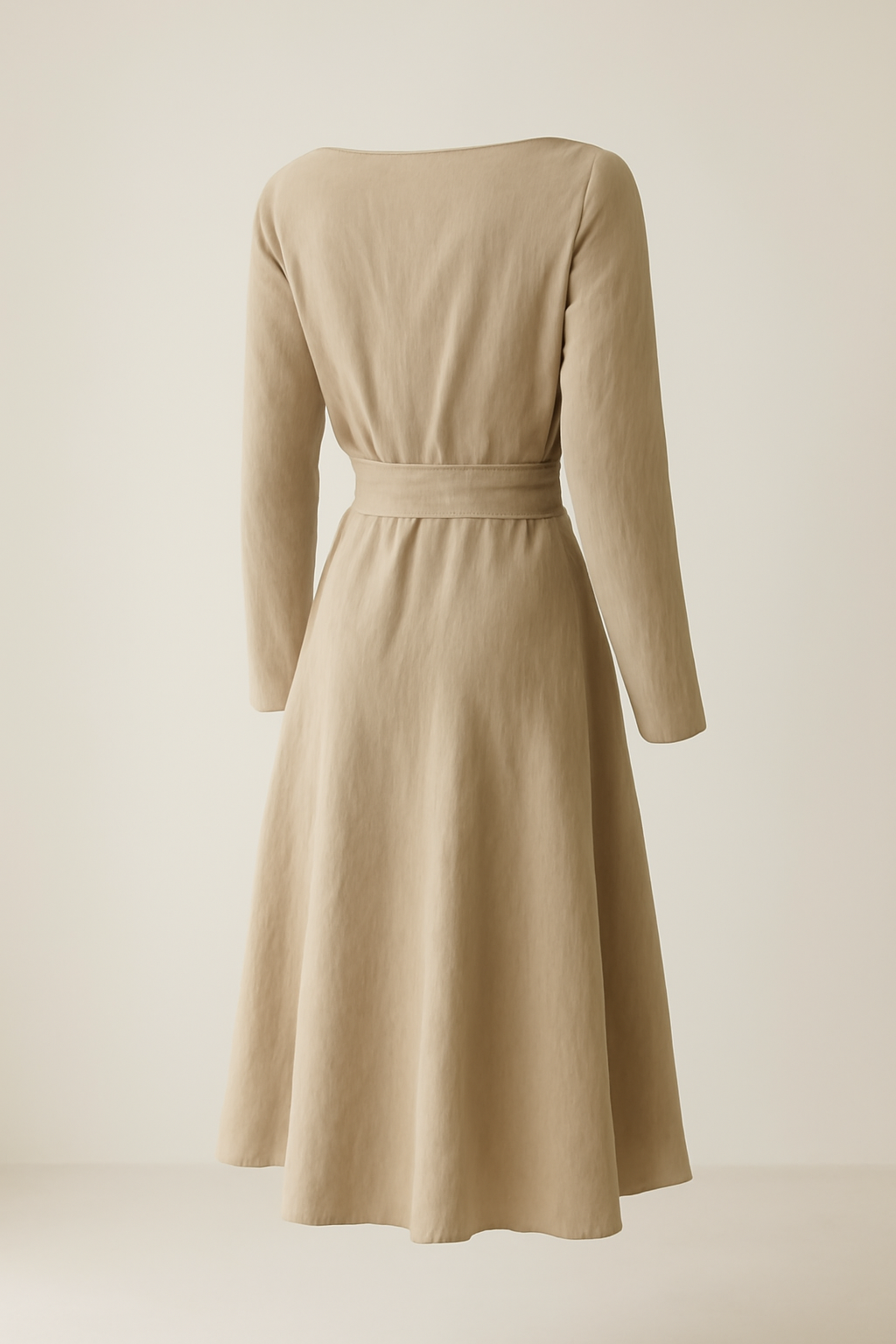 Harbor Boat-Neck Organic Wrap Dress