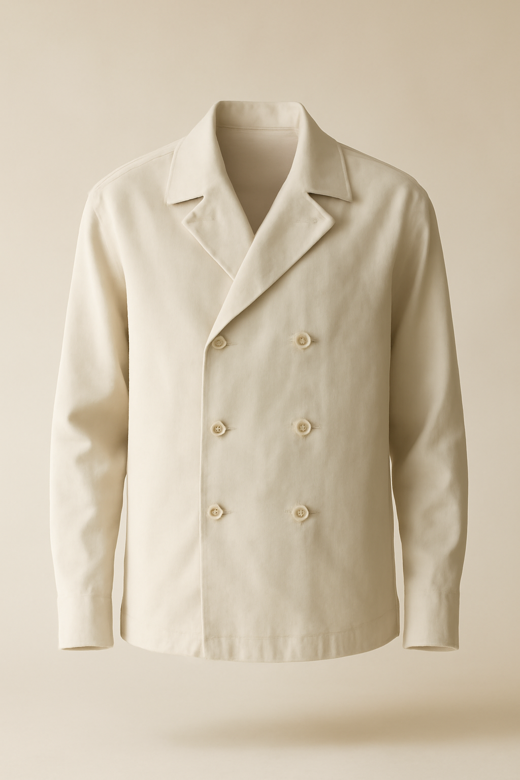 Harbor Button-Down Cotton Double-Breasted Shirt