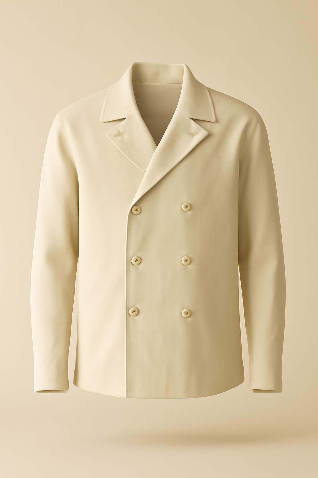 Harbor Button-Down Cotton Double-Breasted Shirt