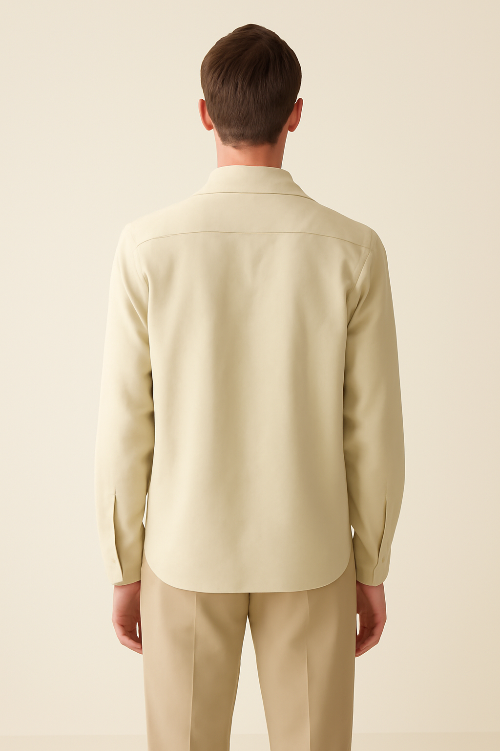 Harbor Camp-Collar Linen Utility Shirt