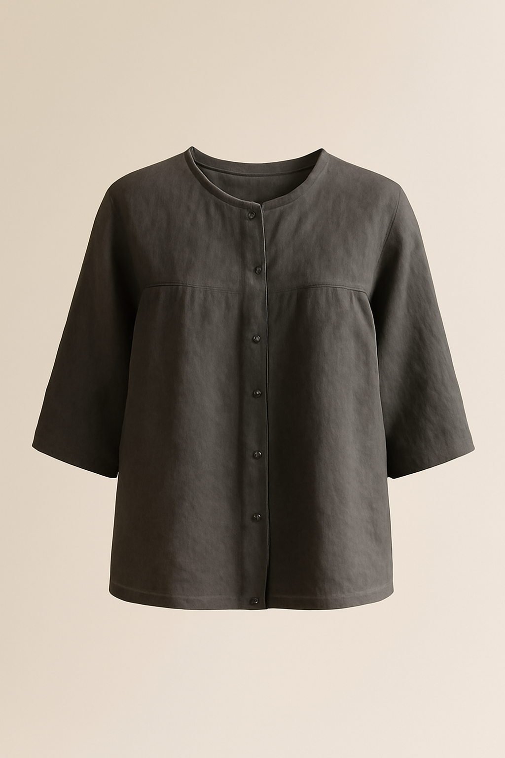 Harbor Cropped Tencel Relaxed Blouse