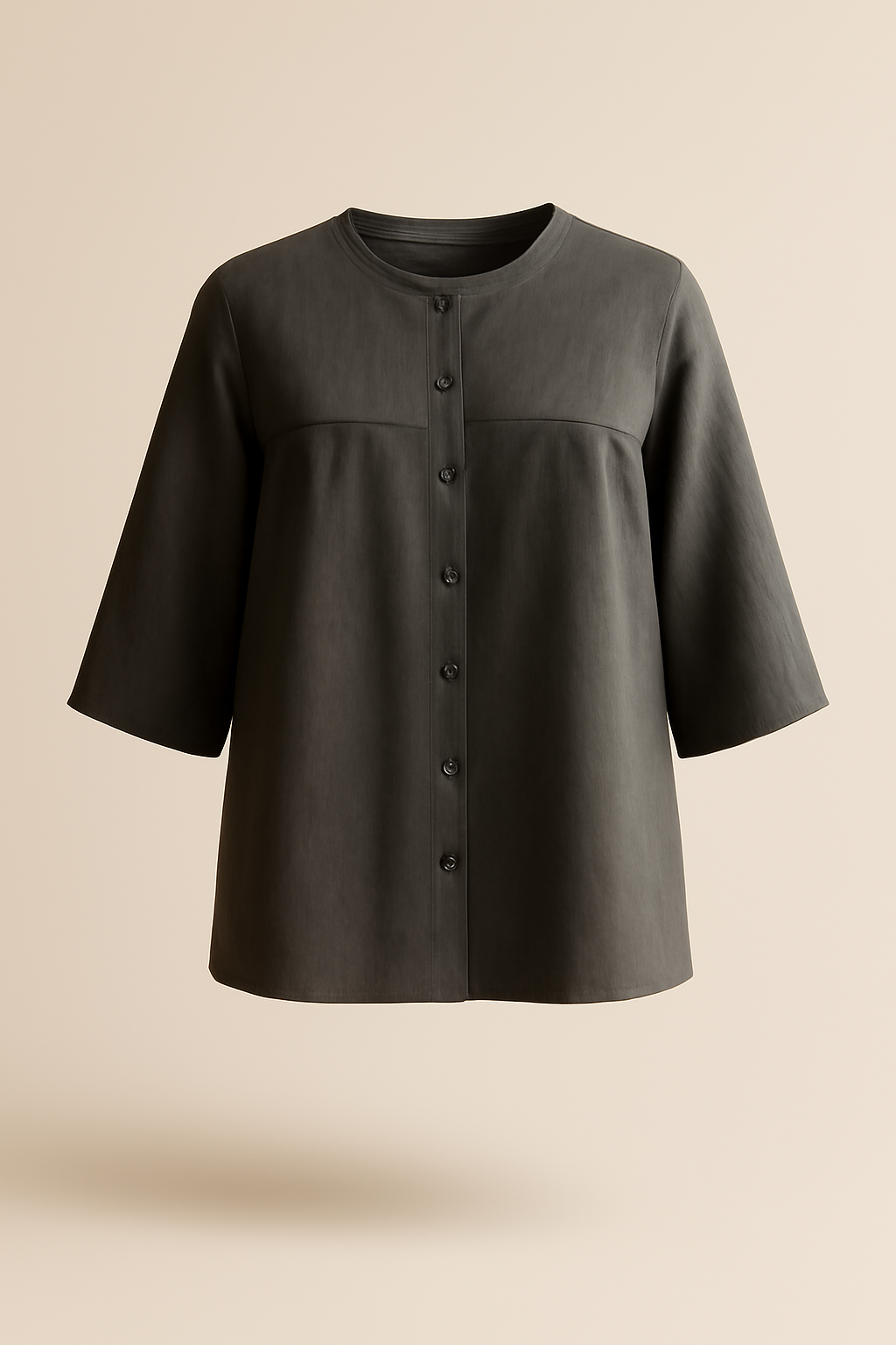 Harbor Cropped Tencel Relaxed Blouse