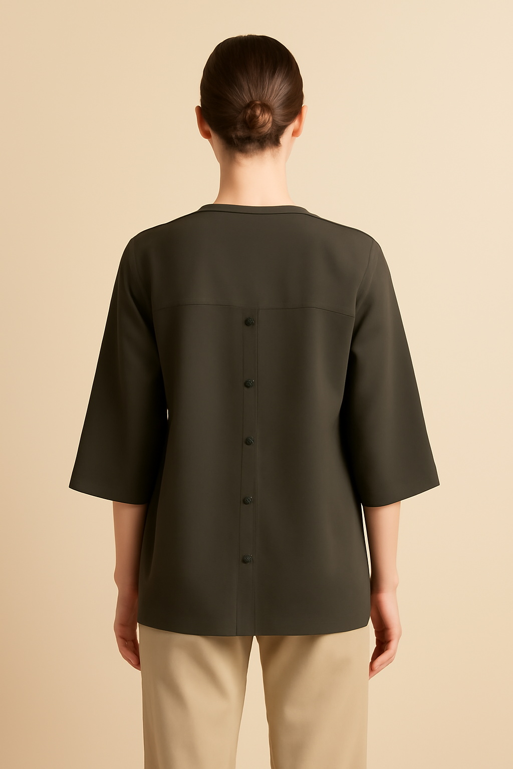 Harbor Cropped Tencel Relaxed Blouse