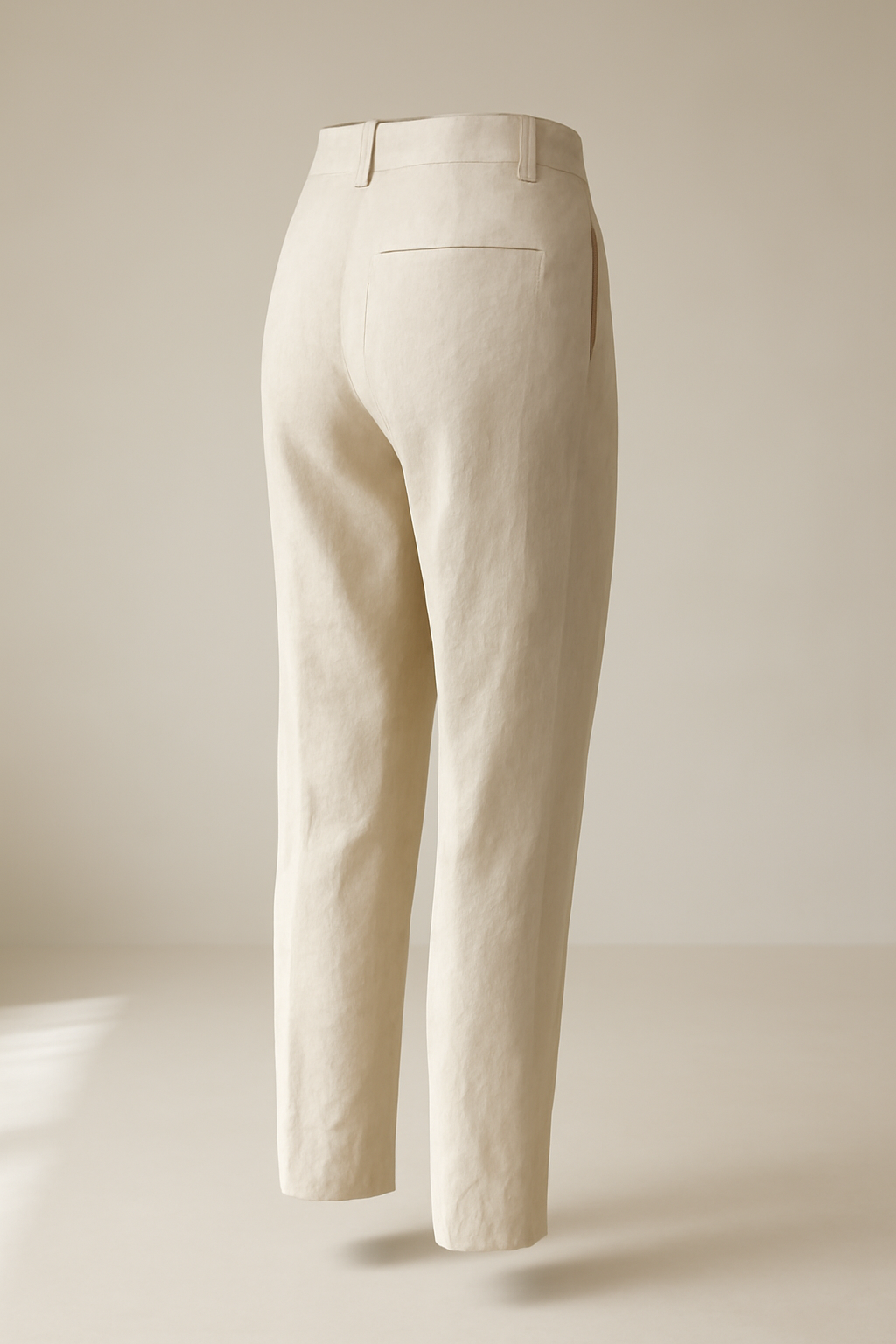 Harbor Drawstring Linen Tapered Trousers