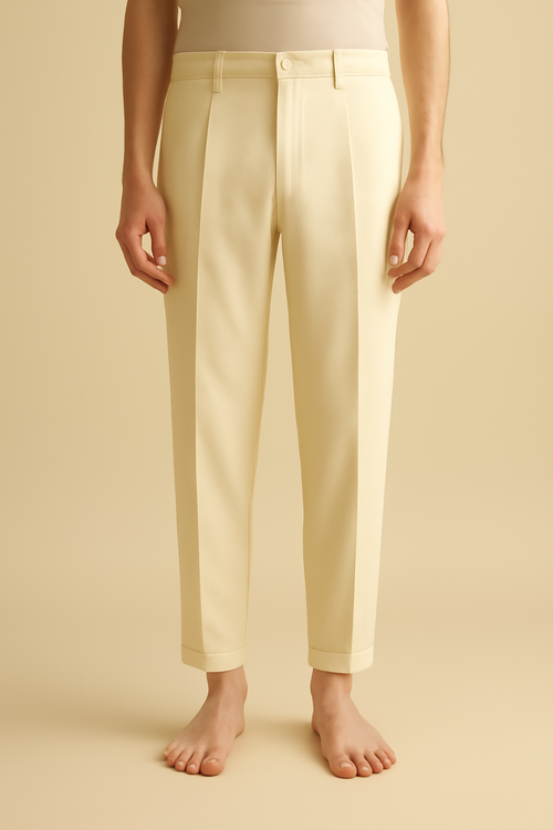 Harbor Drawstring Linen Tapered Trousers