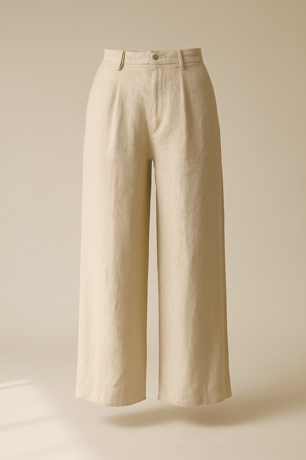 Harbor High-Rise Linen Wide-Leg Trousers