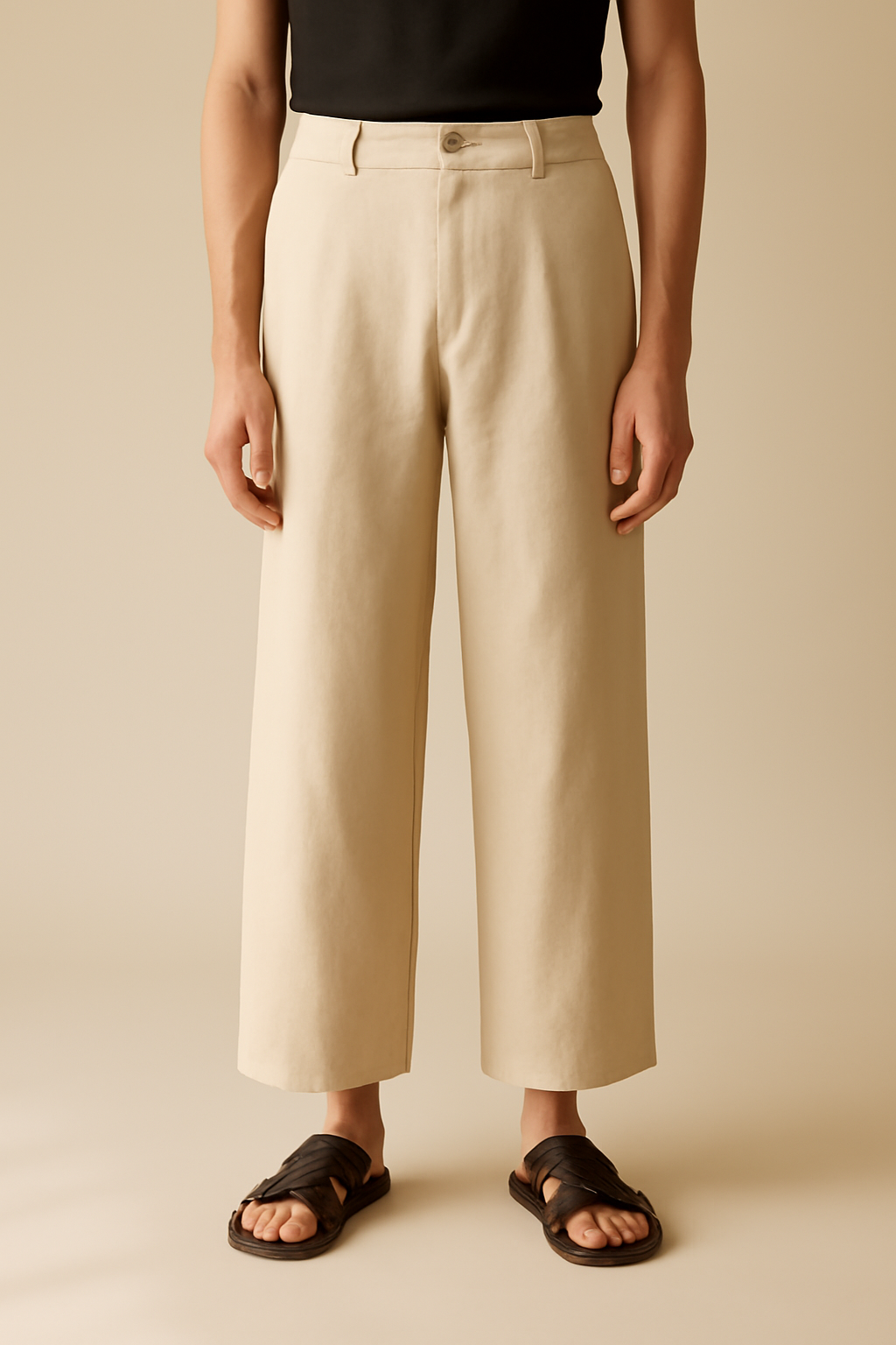 Harbor High-Rise Linen Wide-Leg Trousers