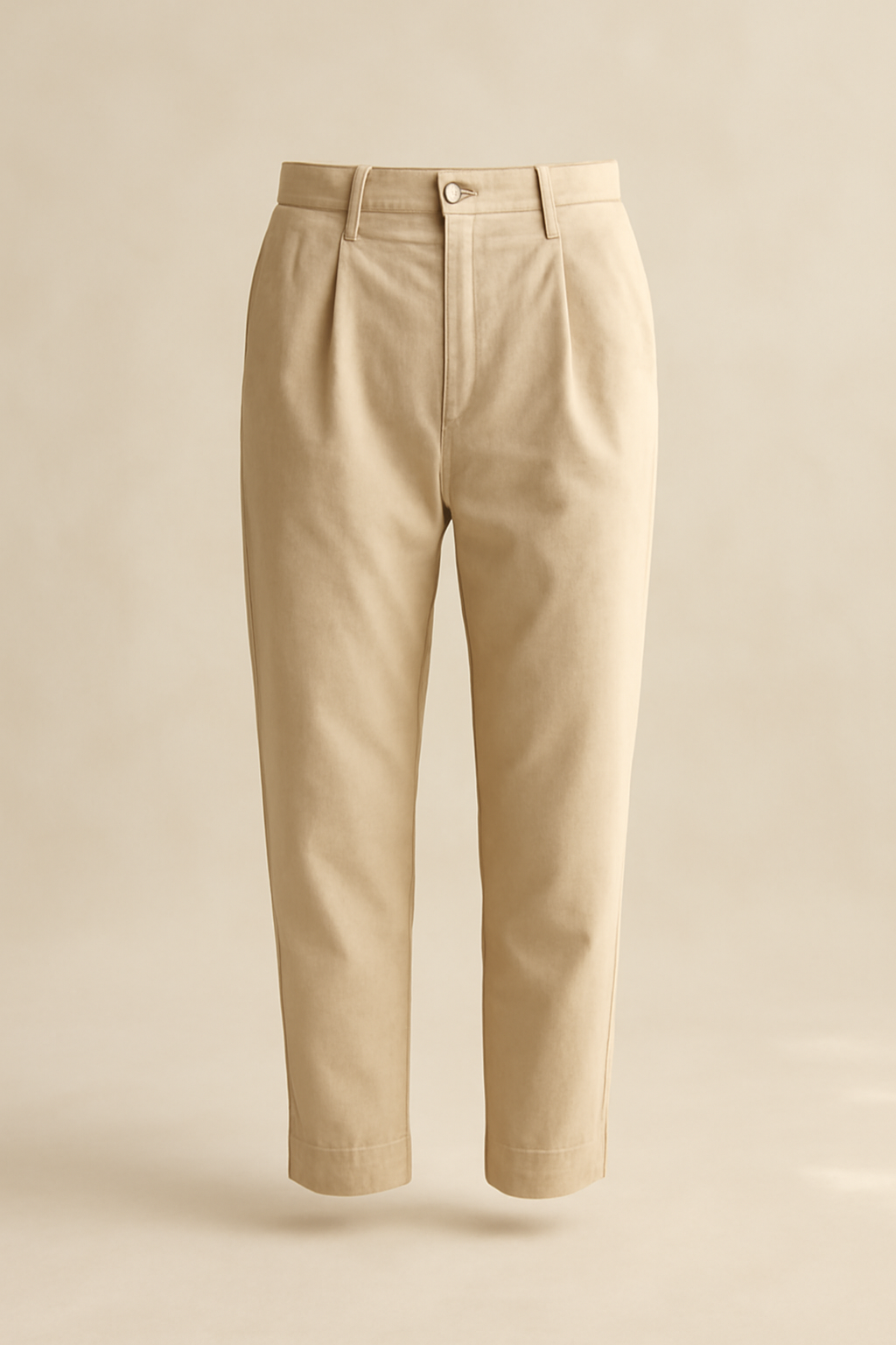 Harbor Mid-Rise Linen Tapered Trousers