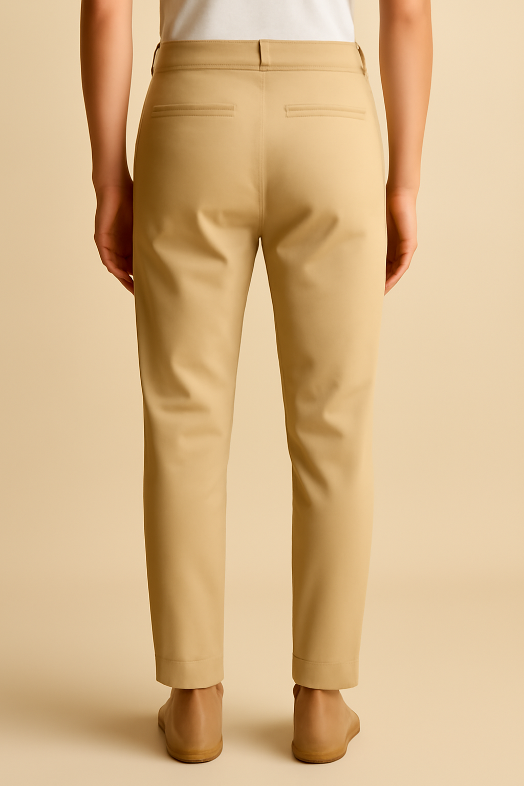 Harbor Mid-Rise Linen Tapered Trousers