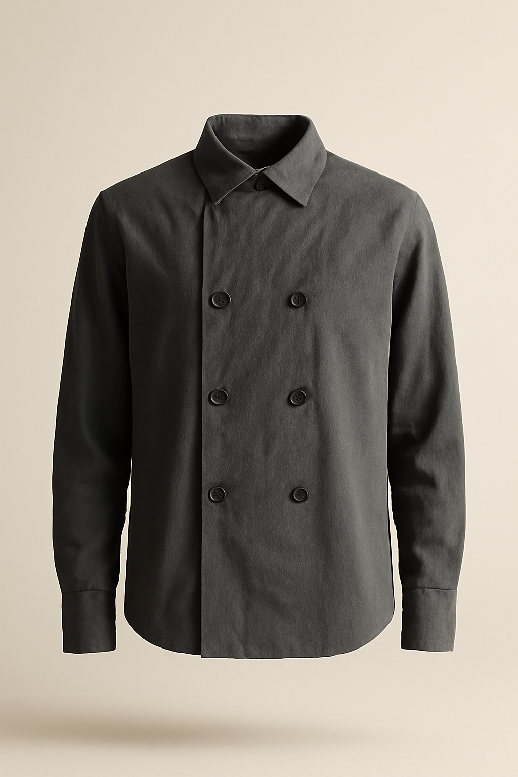 Harbor Point-Collar Organic Double-Breasted Shirt