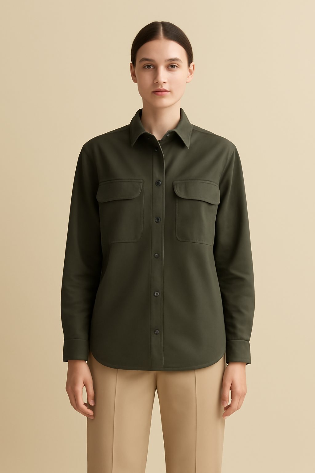 Harbor Point-Collar Organic Utility Shirt