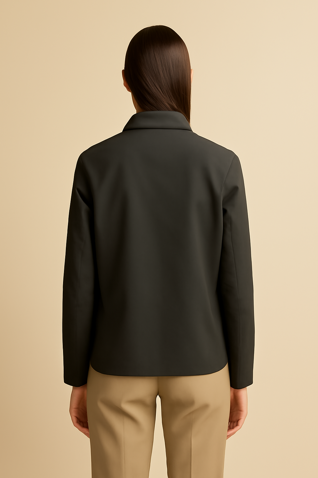 Harbor Point-Collar Organic Double-Breasted Shirt