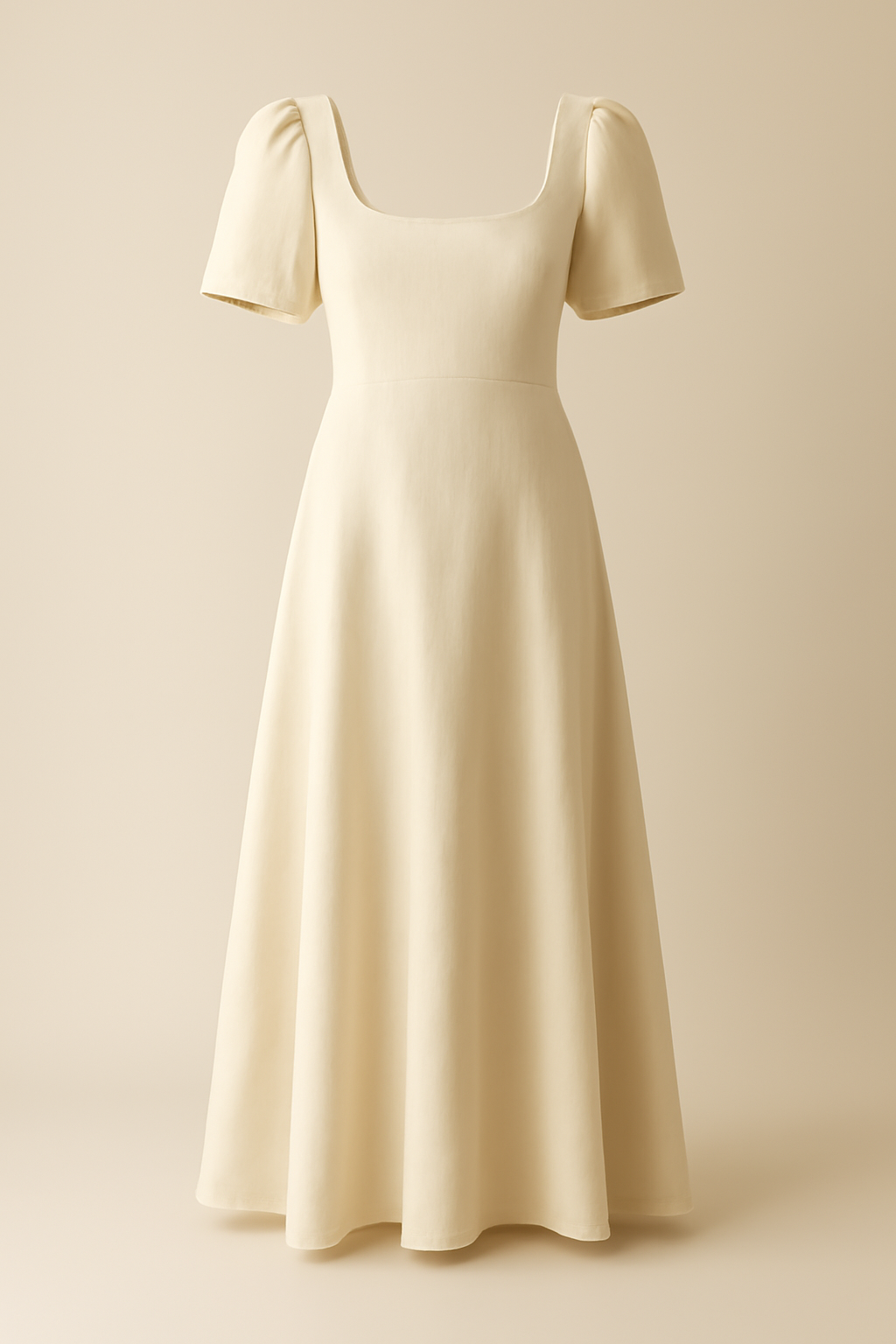 Harbor Round-Neck Linen Maxi Dress