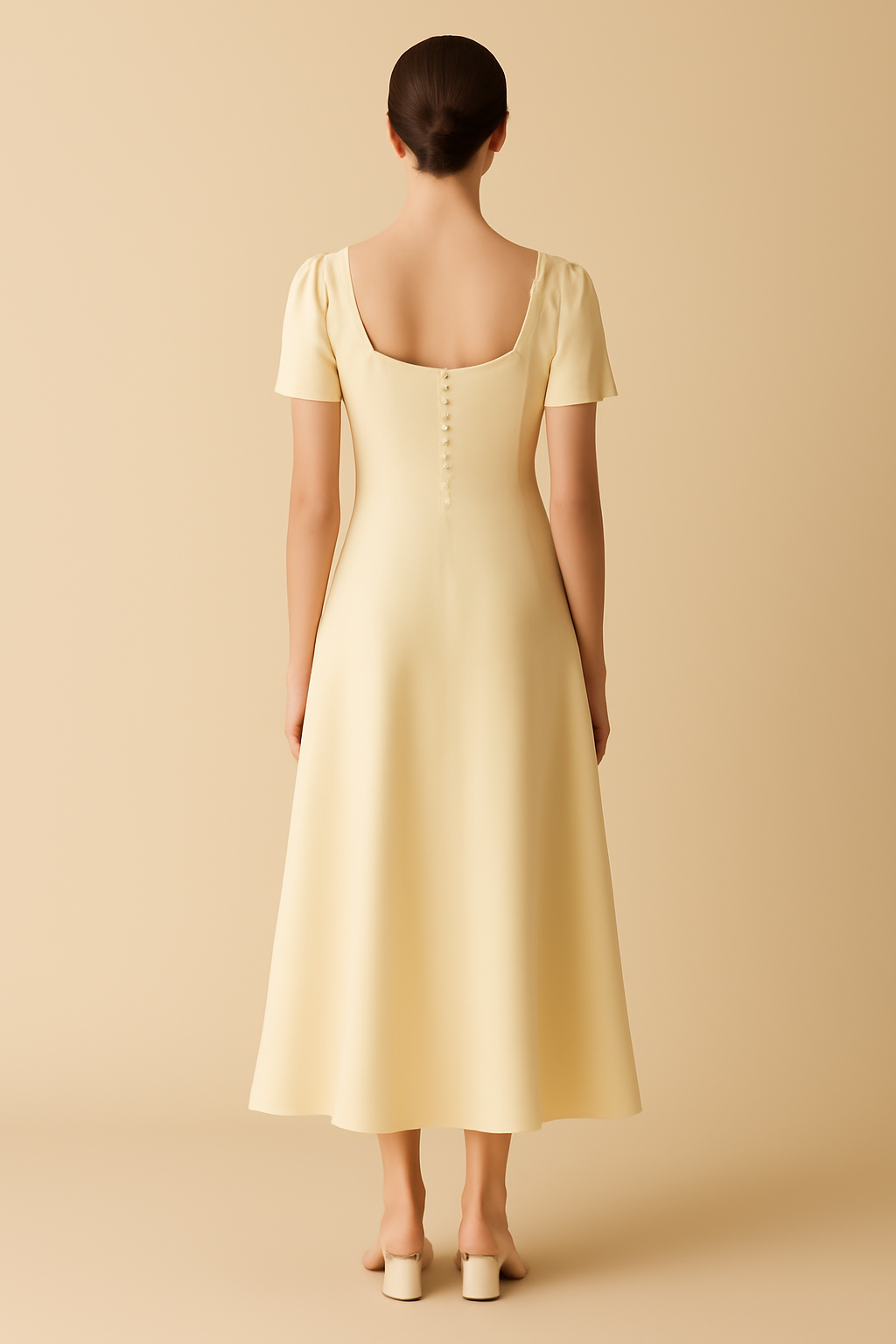 Harbor Round-Neck Linen Maxi Dress