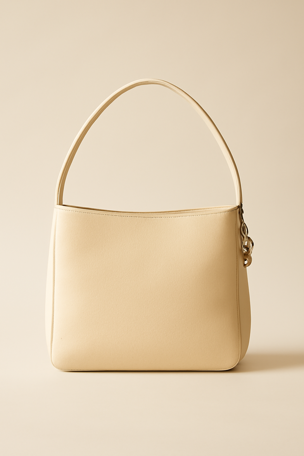 Harbor Structured Leather Shoulder Bag