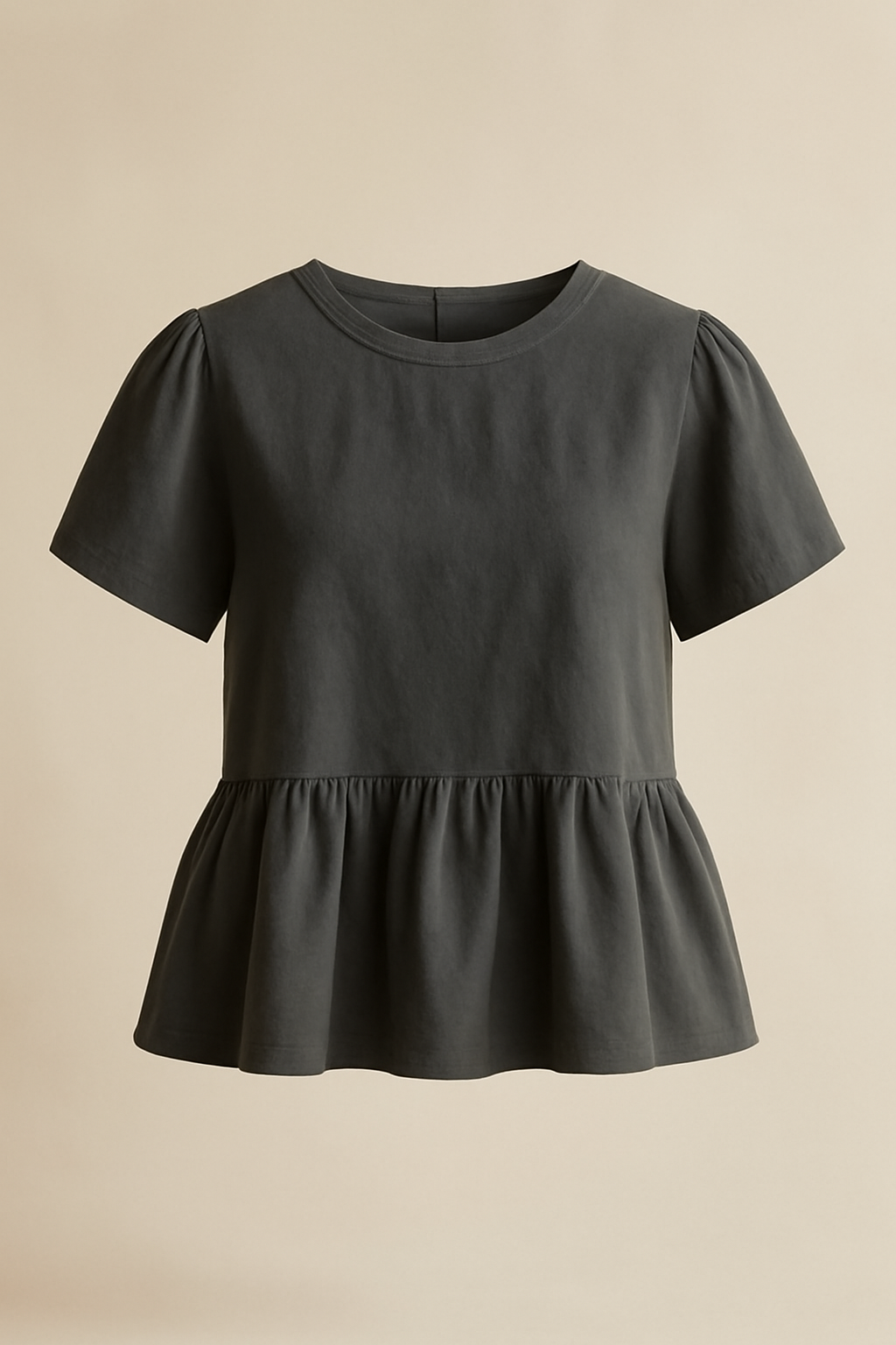 Harbor Tie-Front Organic Flounce Blouse