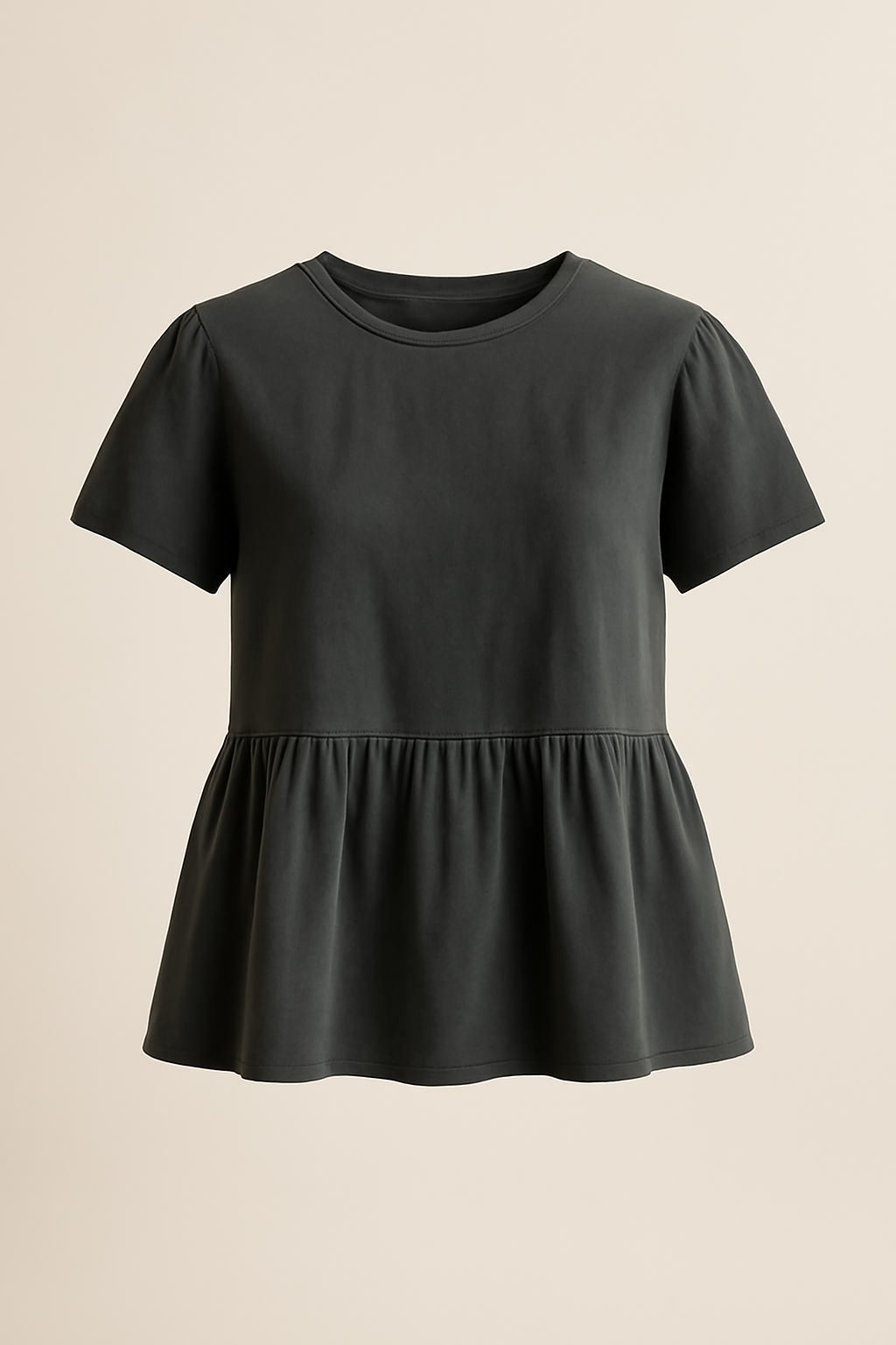 Harbor Tie-Front Organic Flounce Blouse