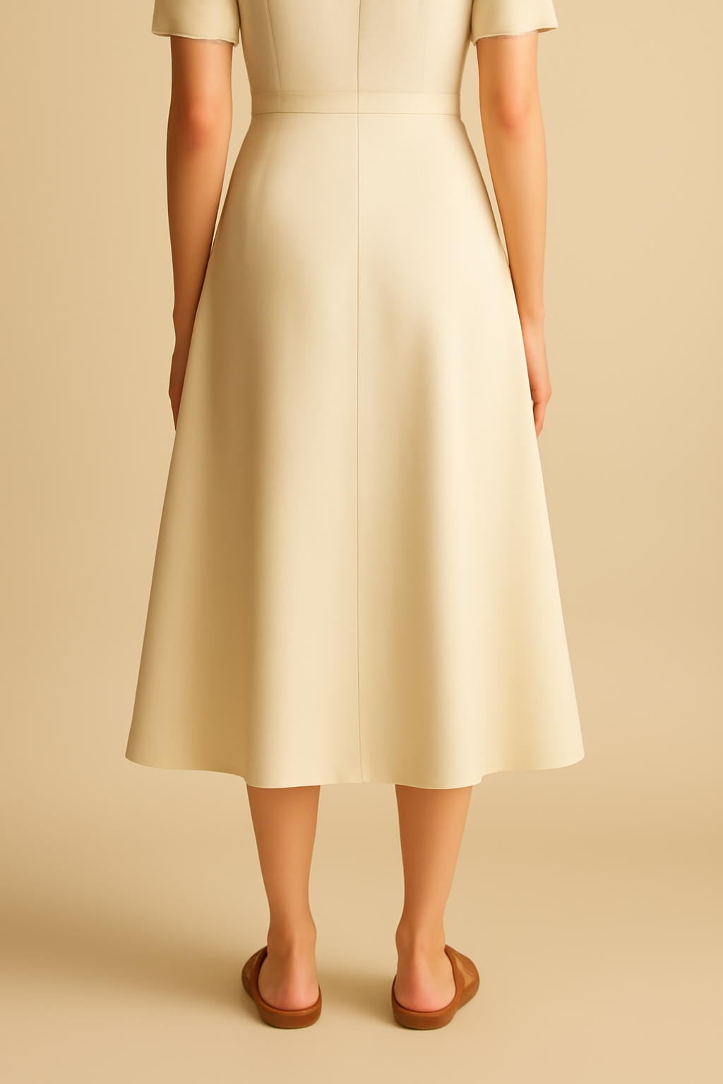 Harbor Tiered Linen A-Line Skirt