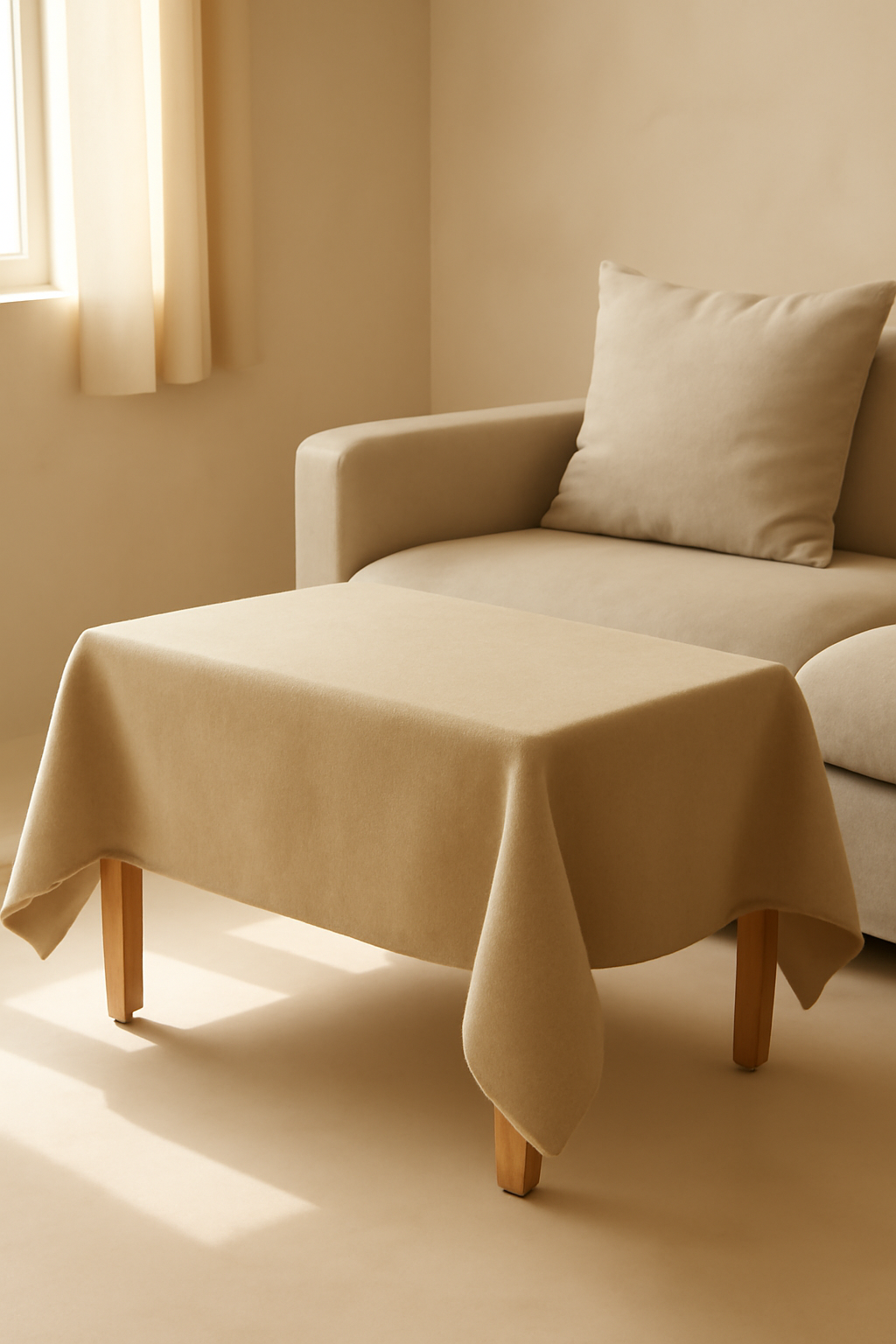 Harbor Waffle Wool Tablecloth