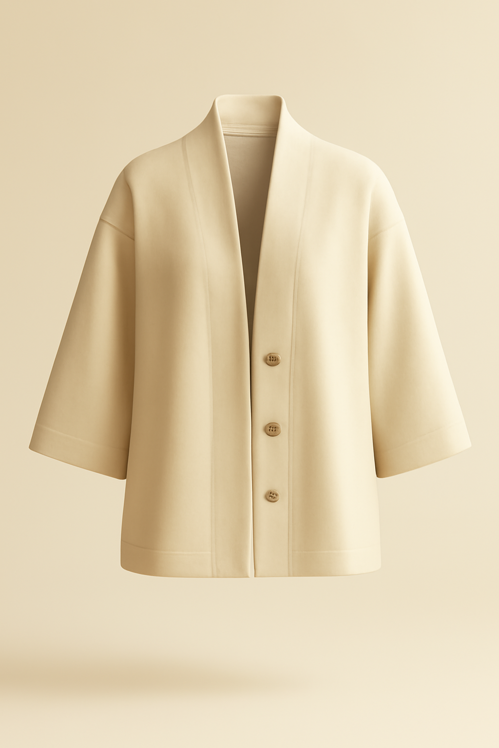 Levant Belted Wool Kimono Jacket
