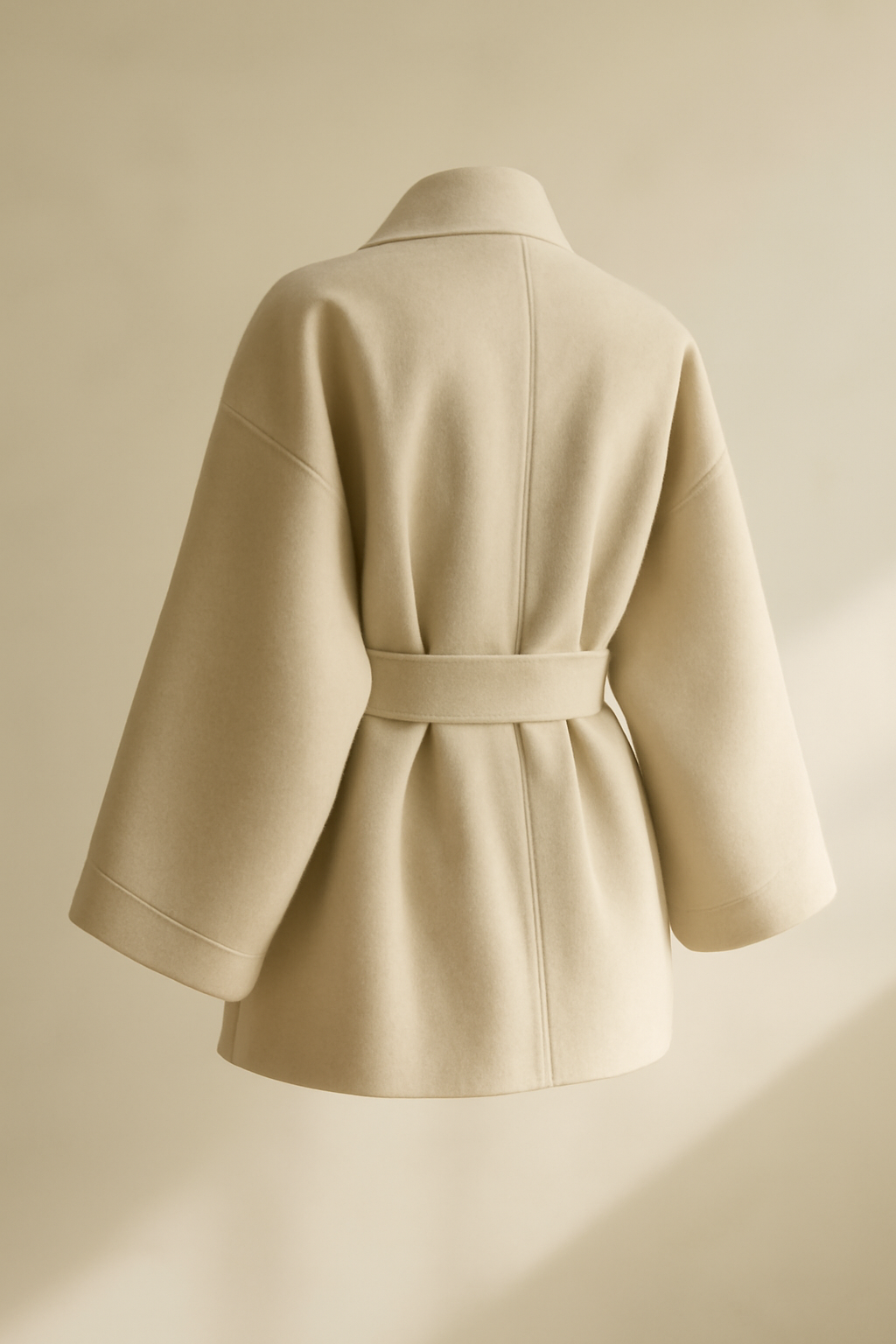 Levant Belted Wool Kimono Jacket