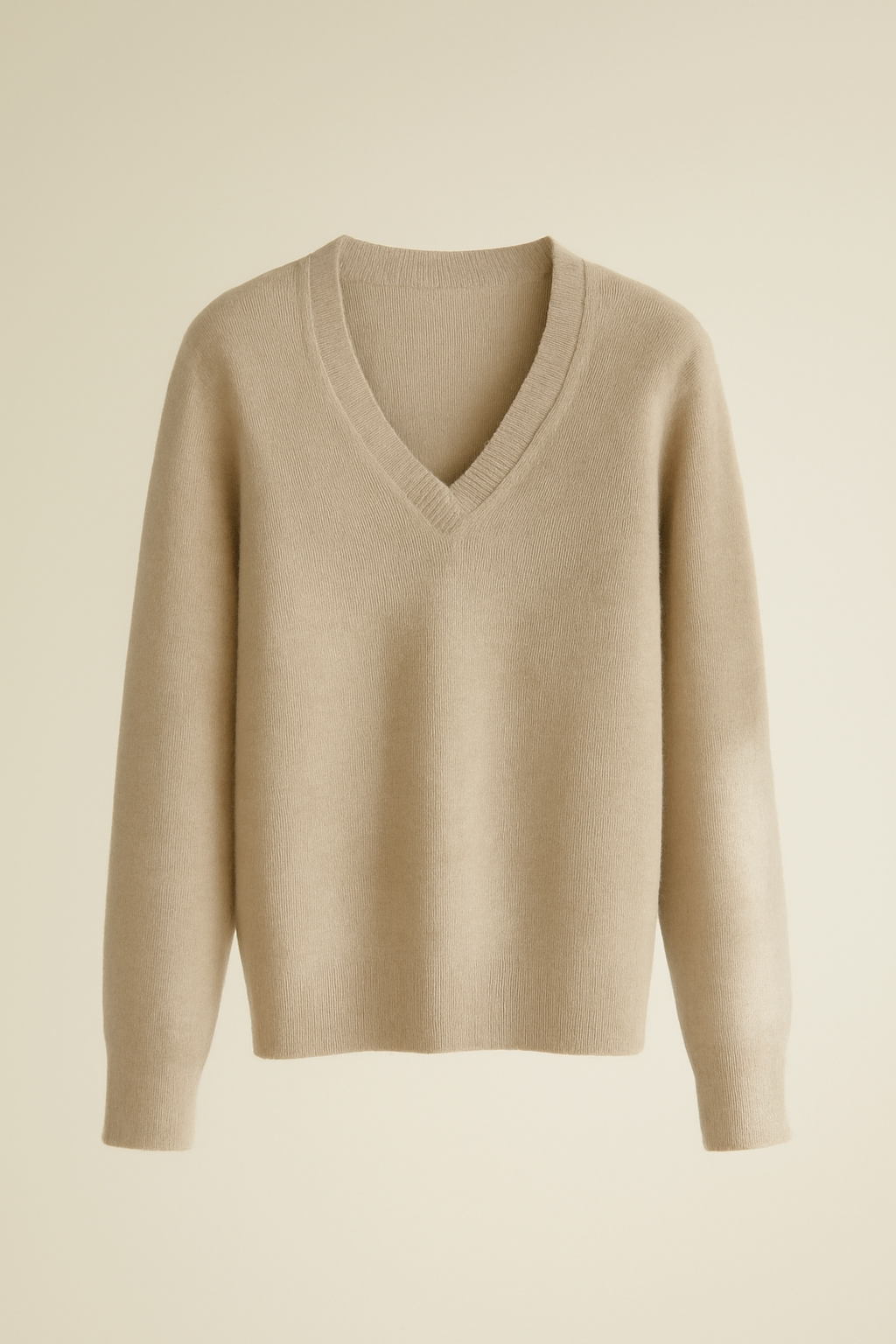 Levant Chunky Wool V-Neck Sweater