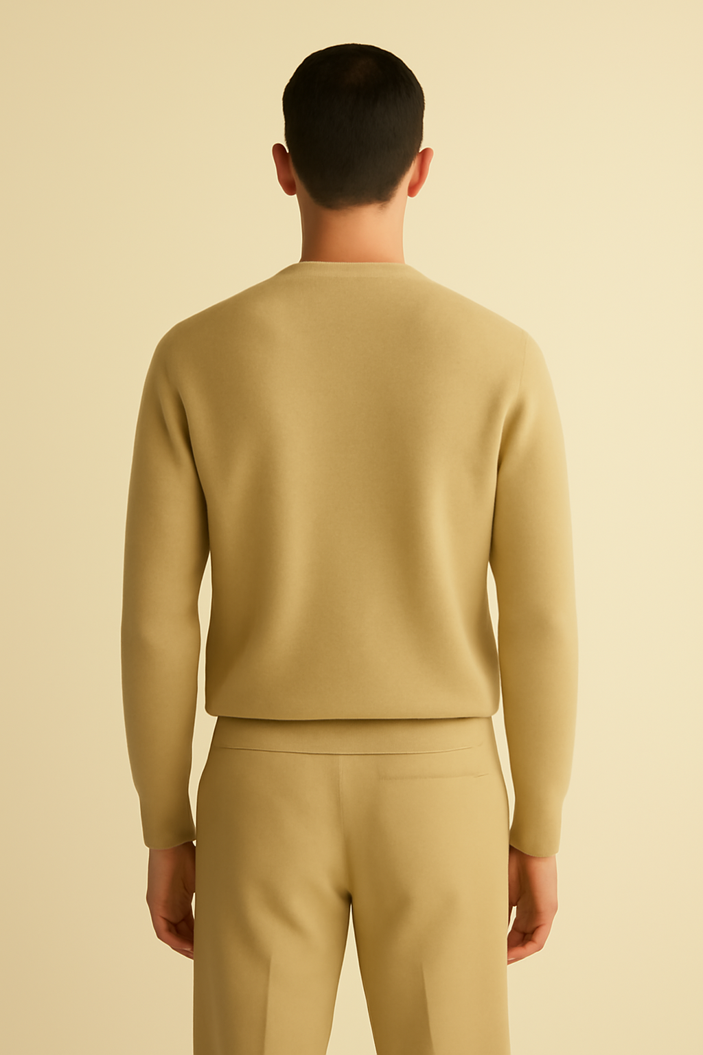 Levant Chunky Wool V-Neck Sweater