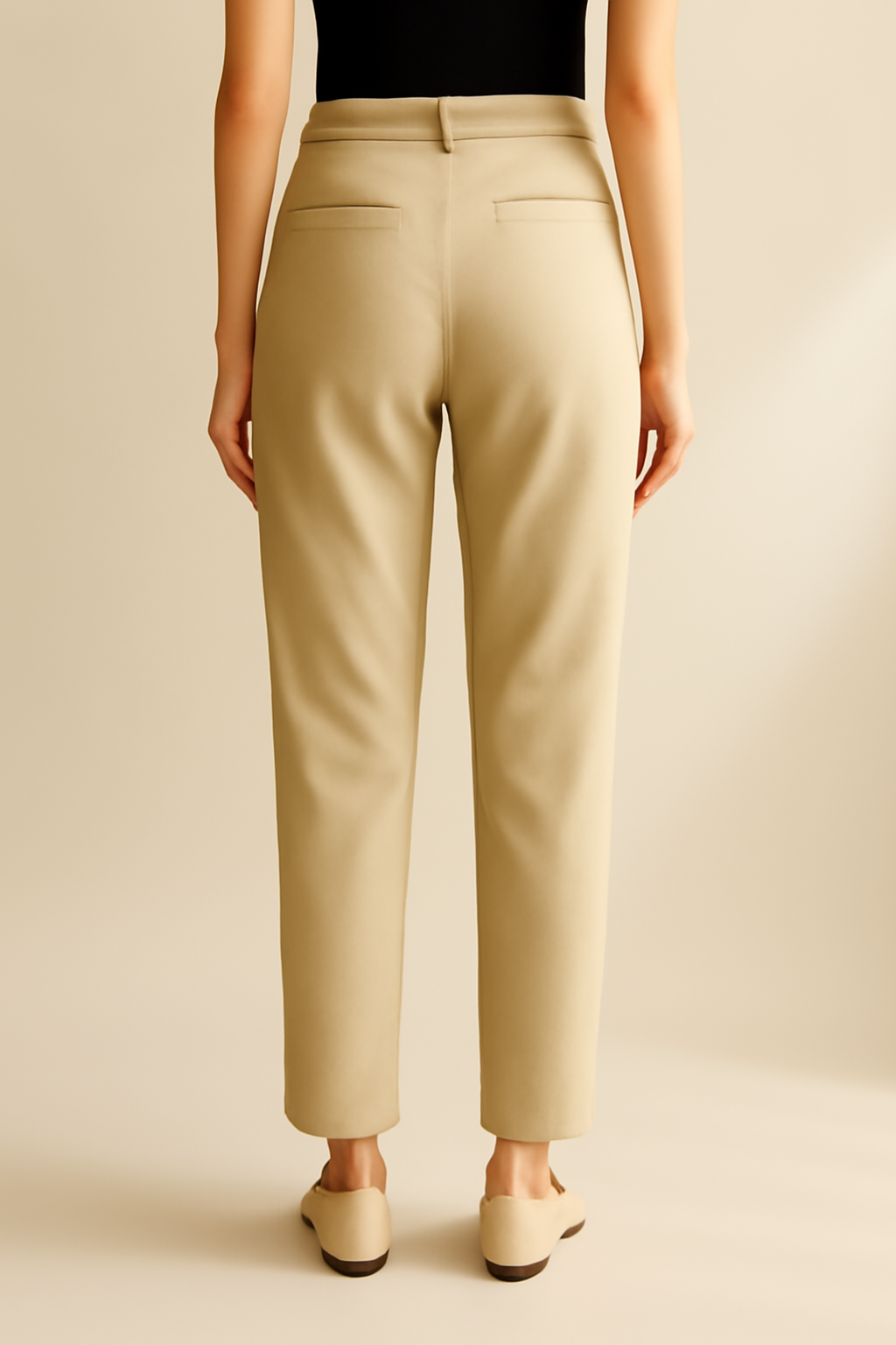 Levant Cropped Linen Classic Trousers