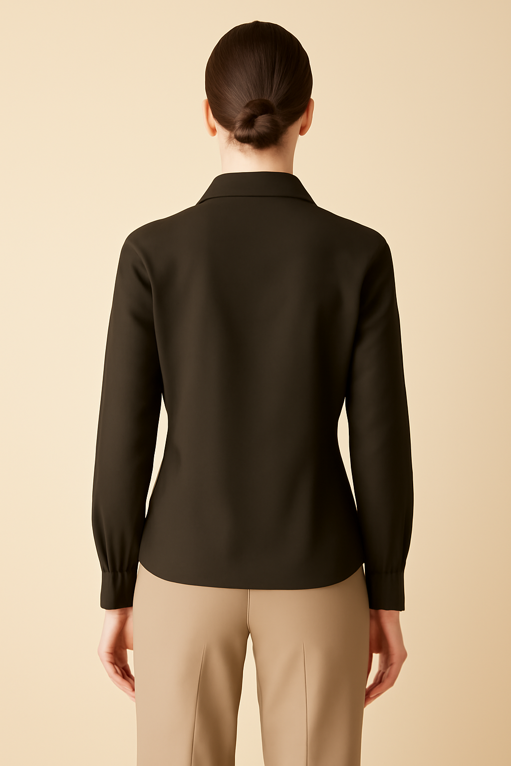 Levant Cropped Organic Classic Blouse