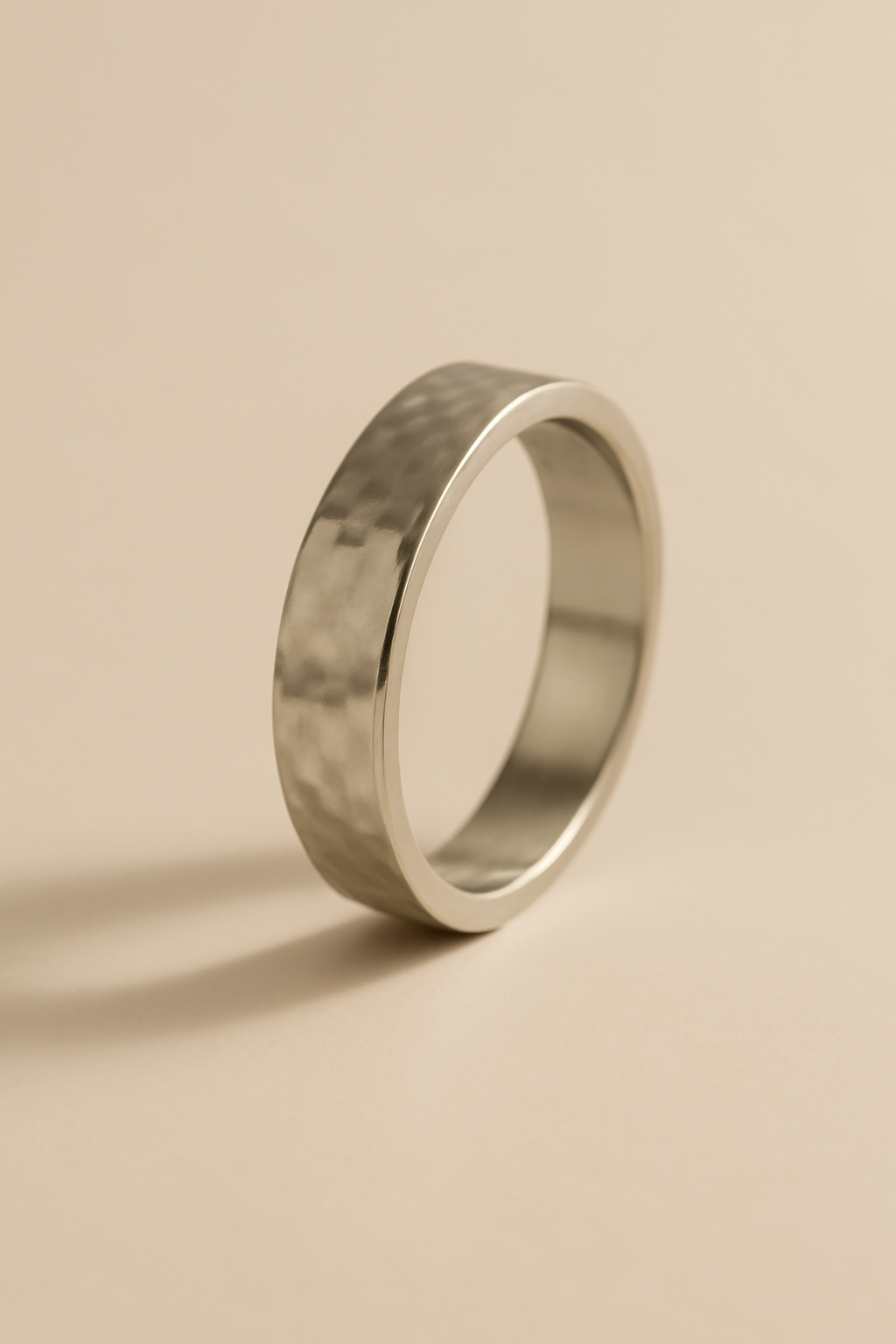 Levant Hammered Silver Ring