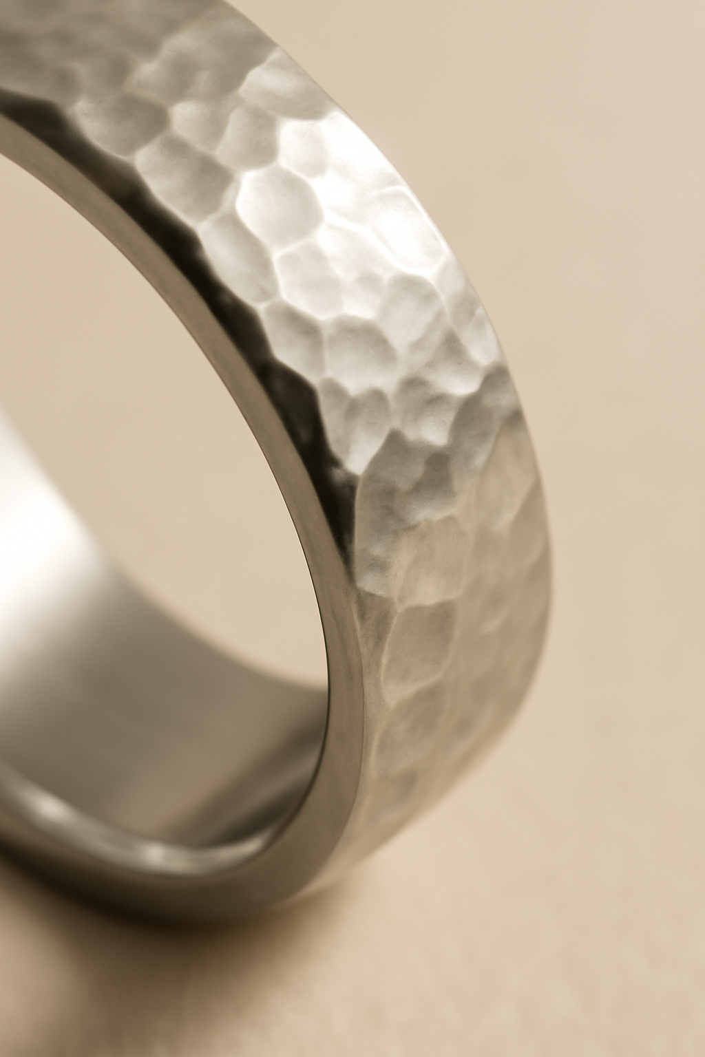 Levant Hammered Silver Ring
