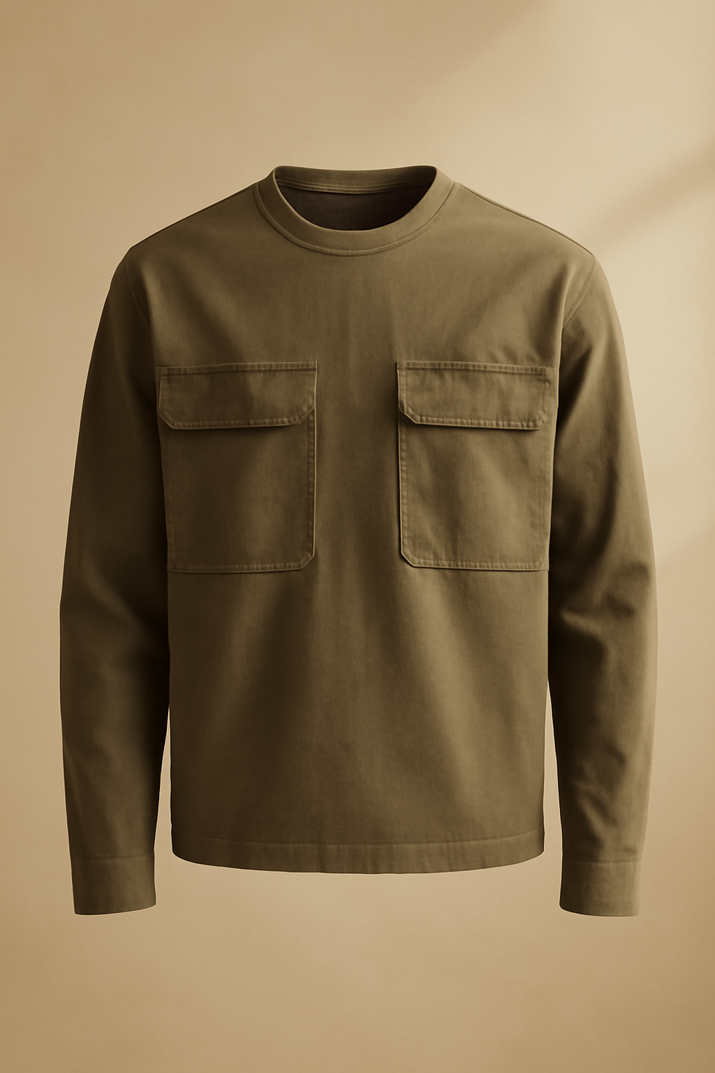 Levant Point-Collar Organic Utility Shirt