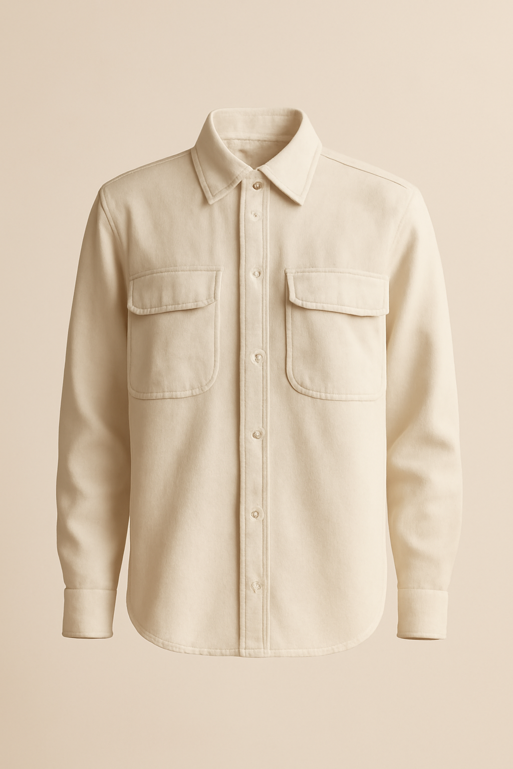 Levant Point-Collar Linen Utility Shirt