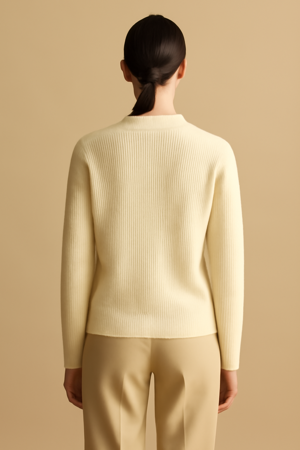 Levant Ribbed Organic Crewneck Sweater