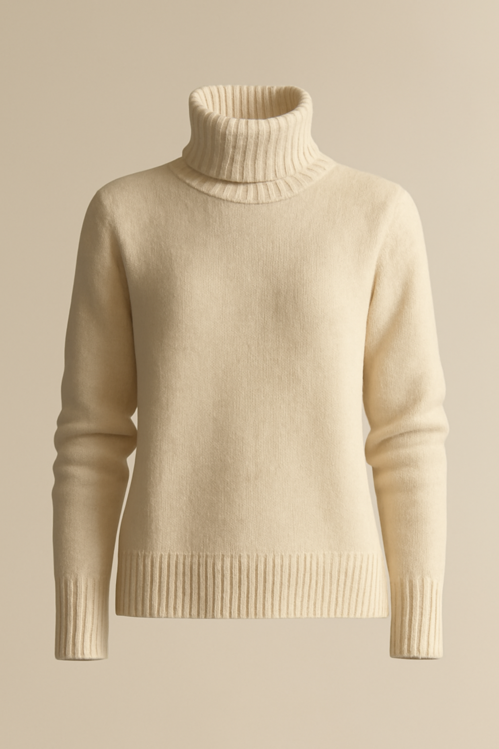 Levant Ribbed Wool Turtleneck Sweater