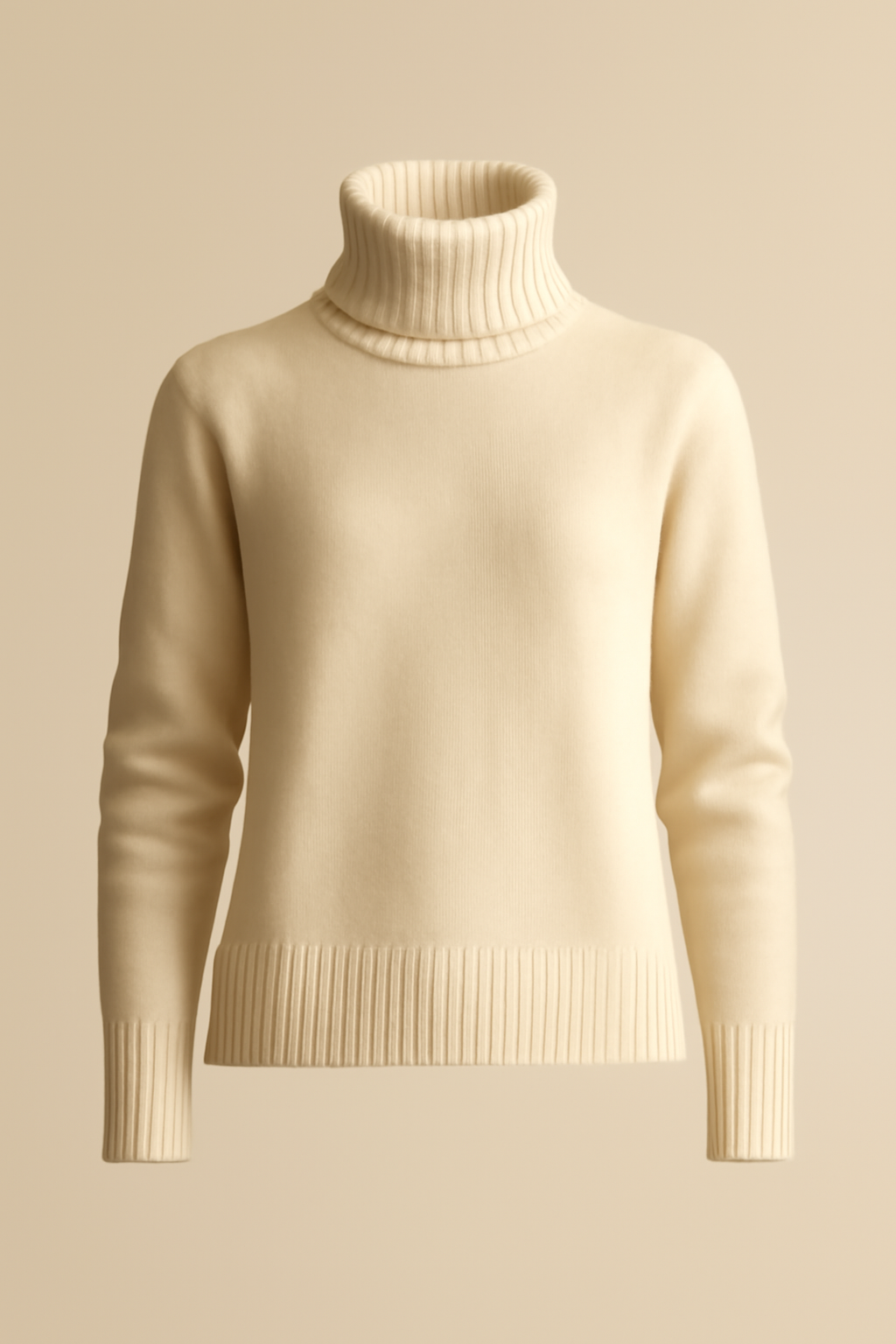 Levant Ribbed Wool Turtleneck Sweater