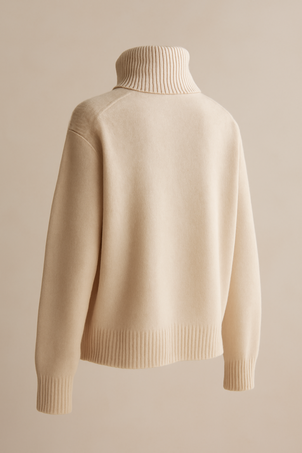 Levant Ribbed Wool Turtleneck Sweater