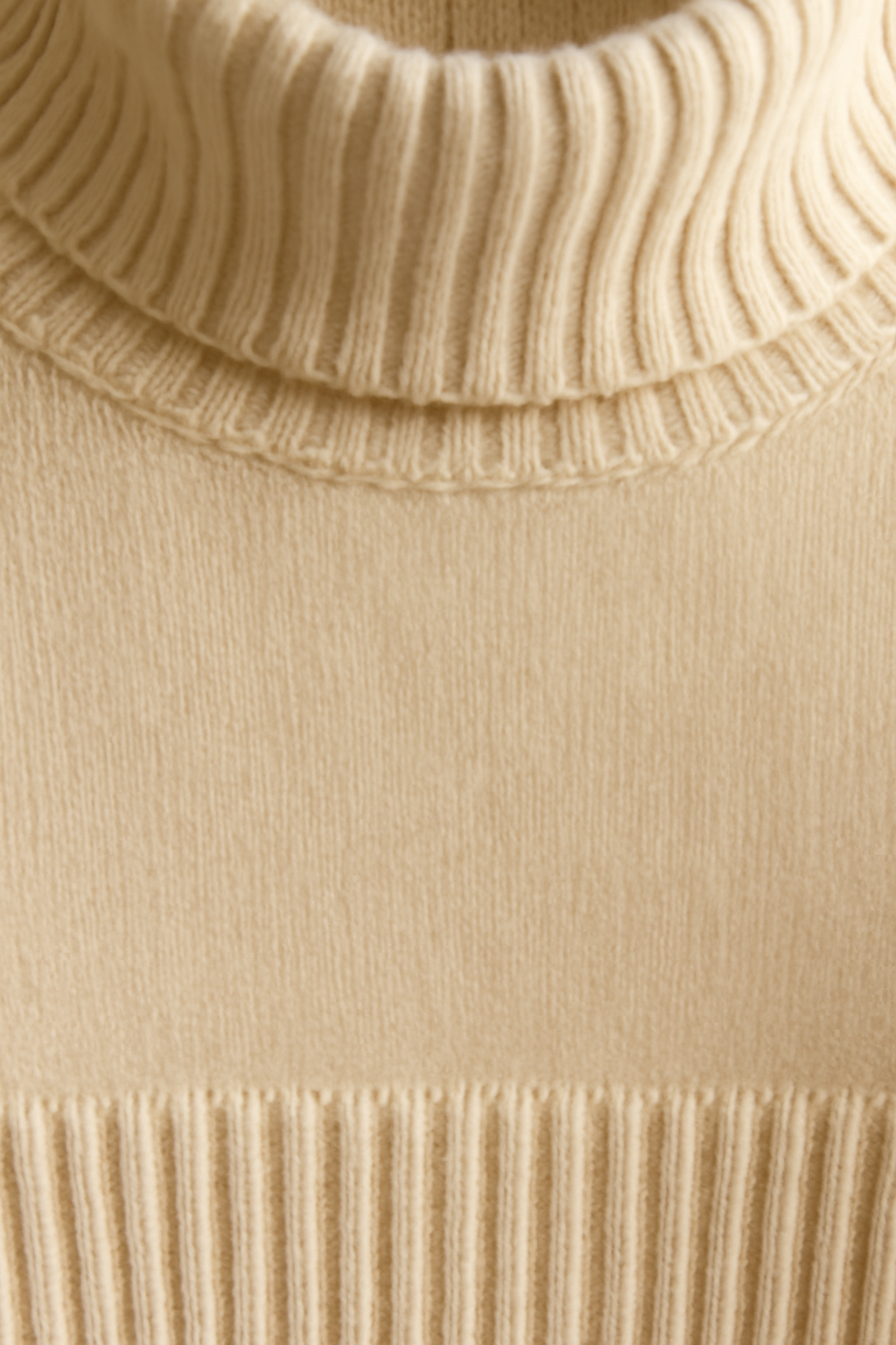 Levant Ribbed Wool Turtleneck Sweater