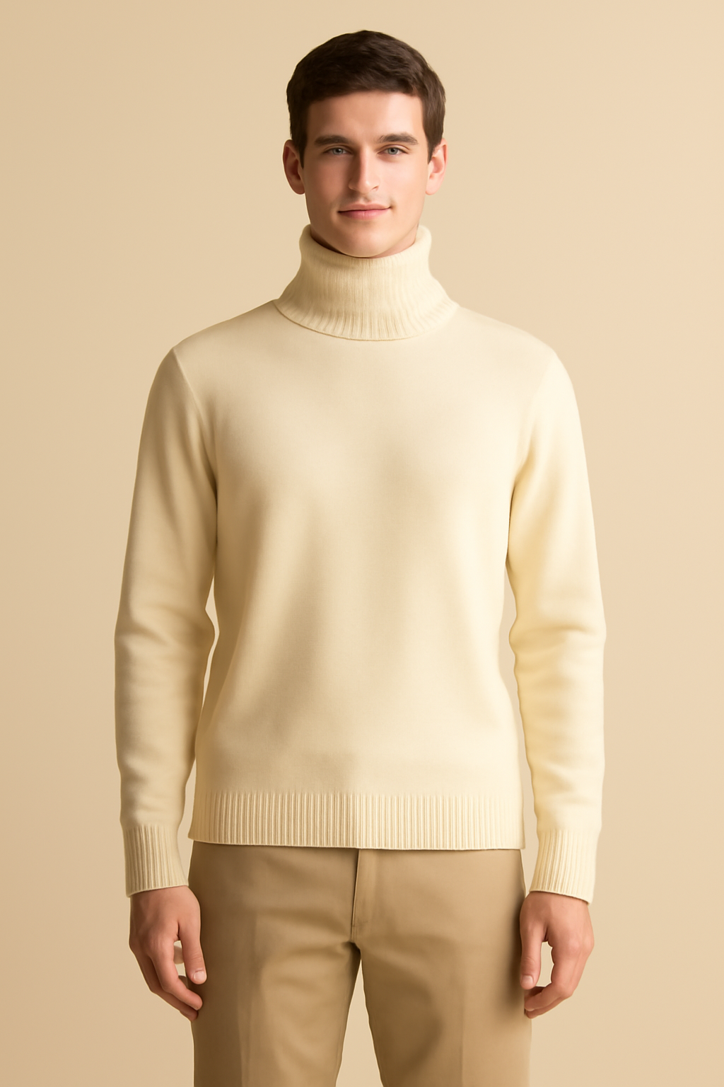 Levant Ribbed Wool Turtleneck Sweater