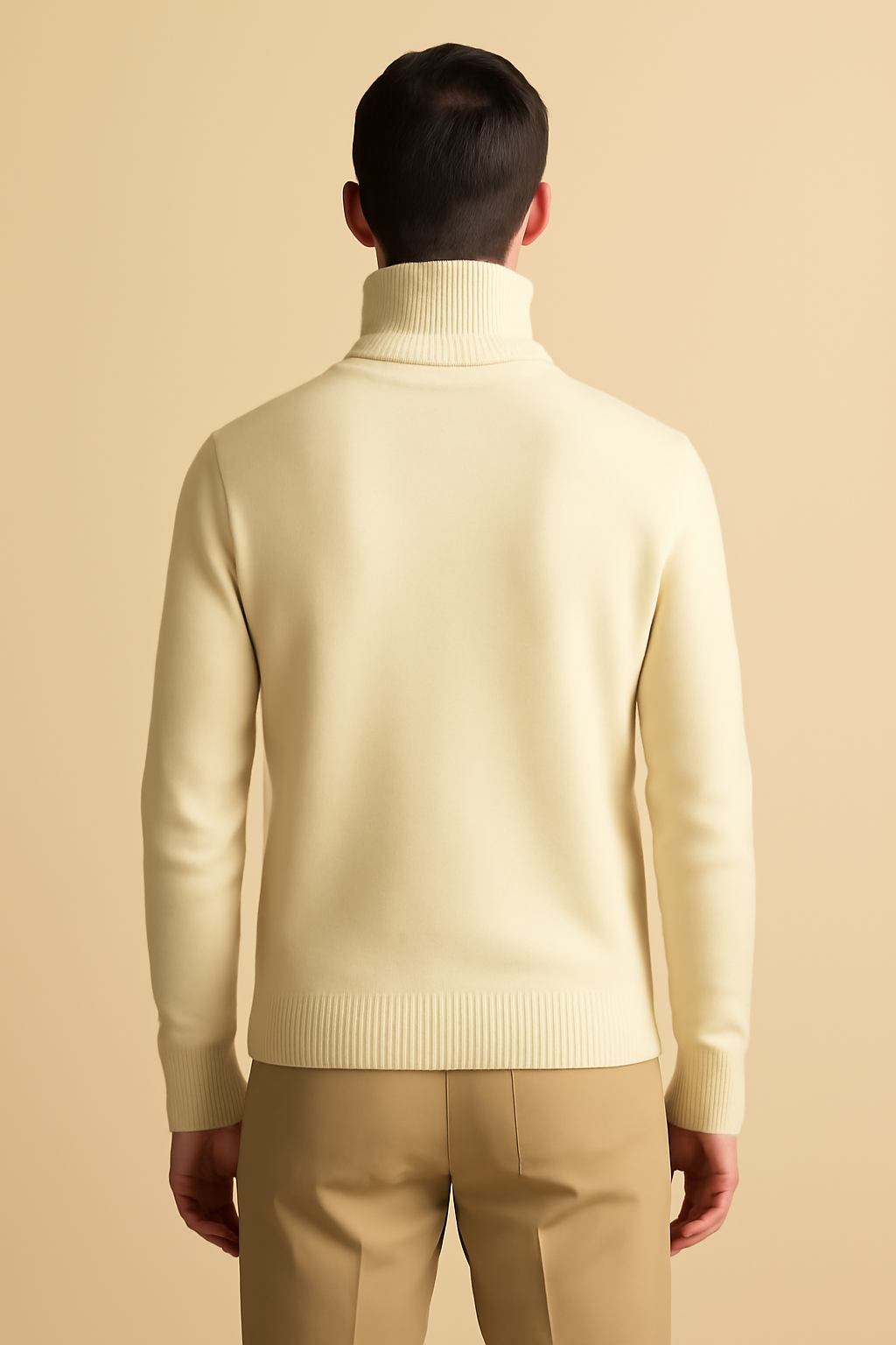 Levant Ribbed Wool Turtleneck Sweater