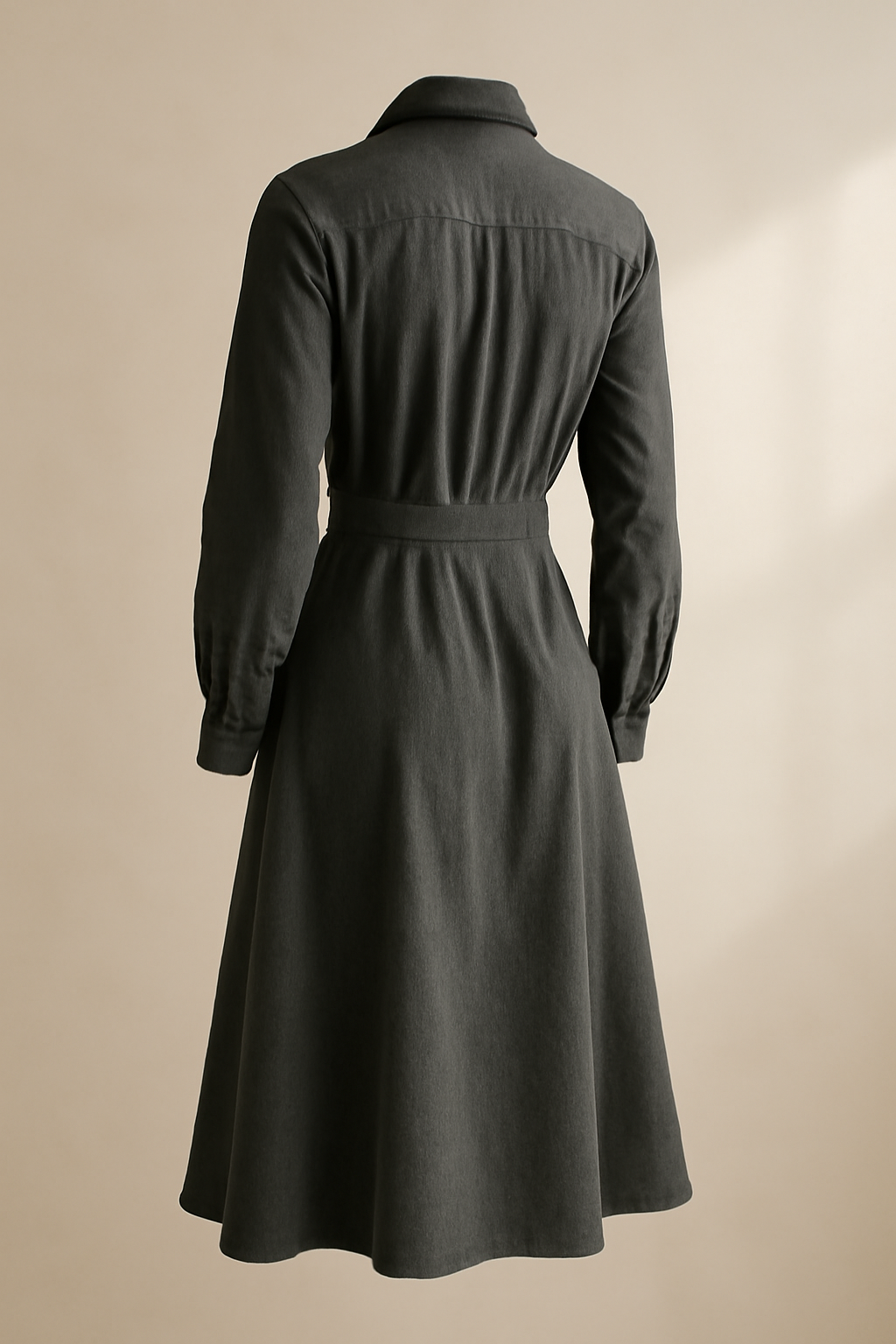 Levant Round-Neck Organic Shirt Dress