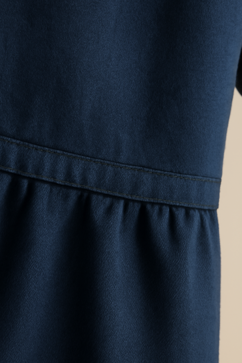 Levant Round-Neck Organic Shirt Dress