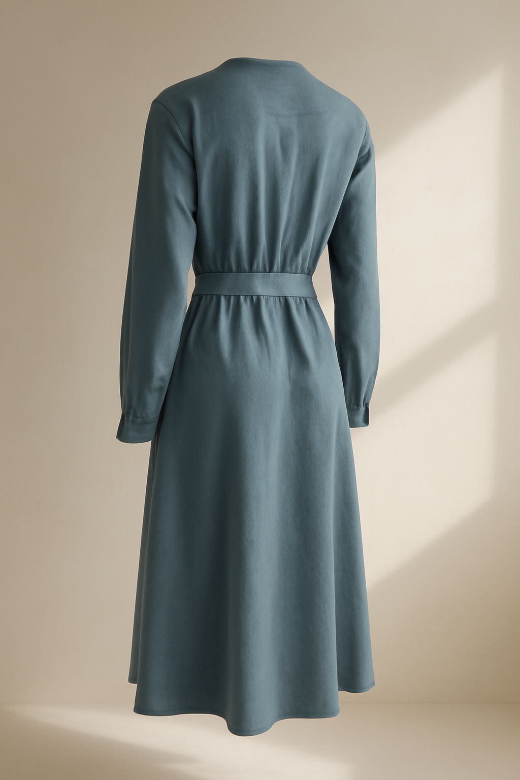 Levant Round-Neck Tencel Shirt Dress
