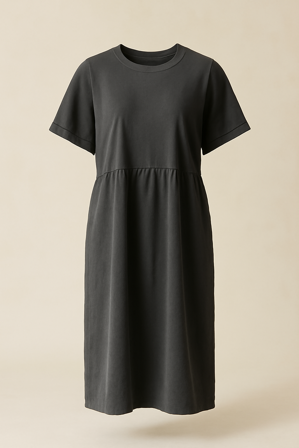 Levant Square-Neck Organic Relaxed Dress