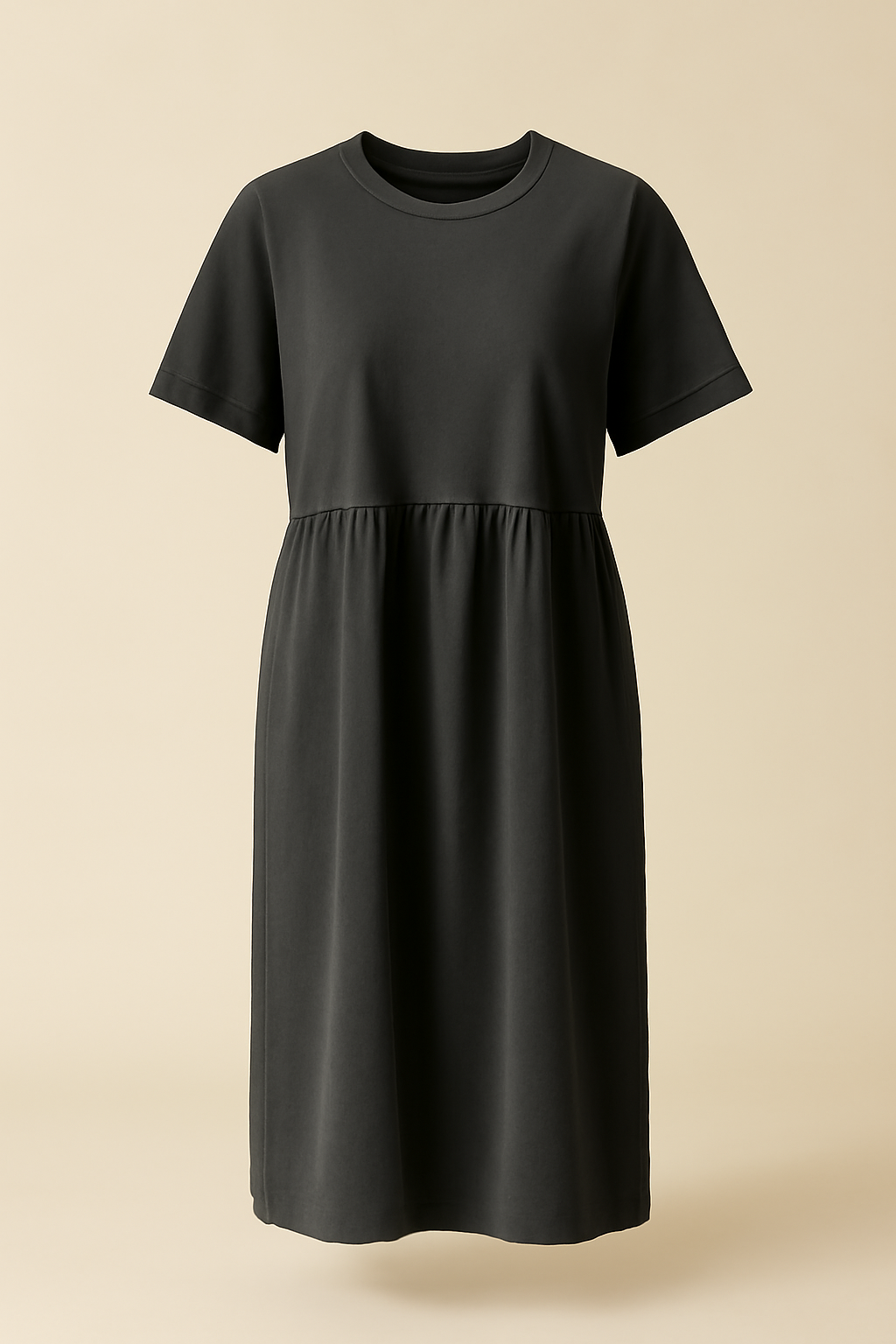 Levant Square-Neck Organic Relaxed Dress