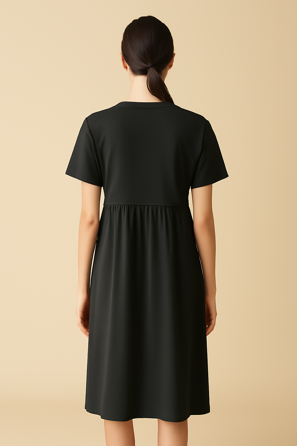 Levant Square-Neck Organic Relaxed Dress