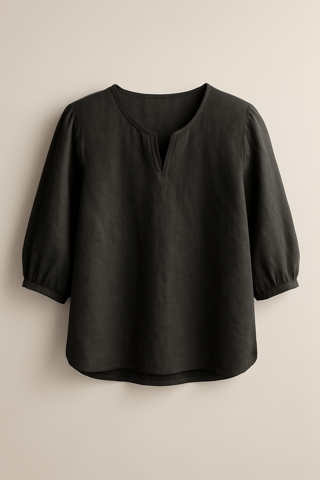 Levant Tie-Front Linen Relaxed Blouse